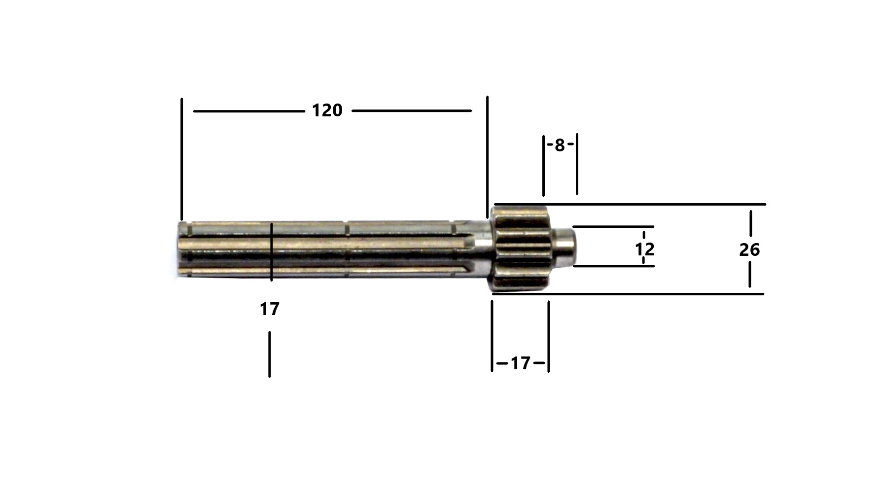 Вал первичный 152FMH 110см3