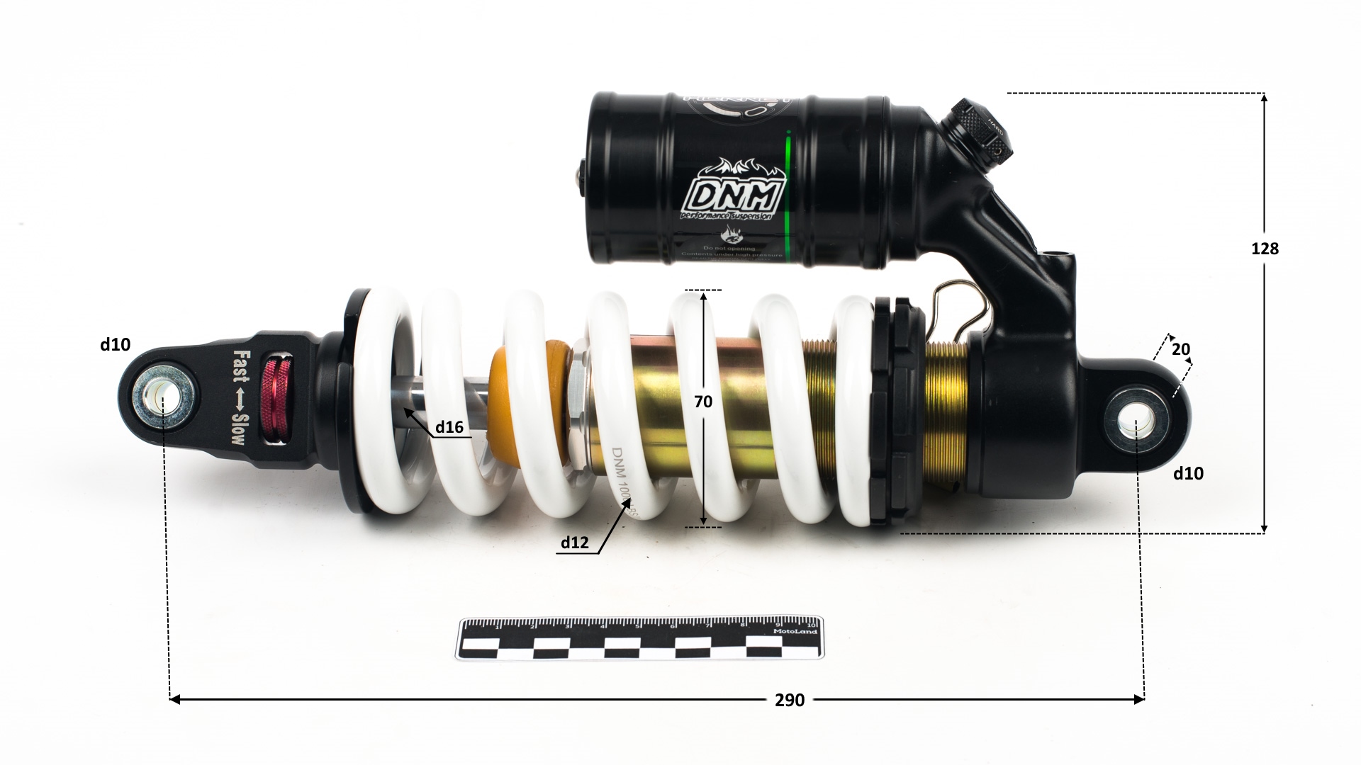 Амортизатор L=290 центральный DNM MT-22RC
