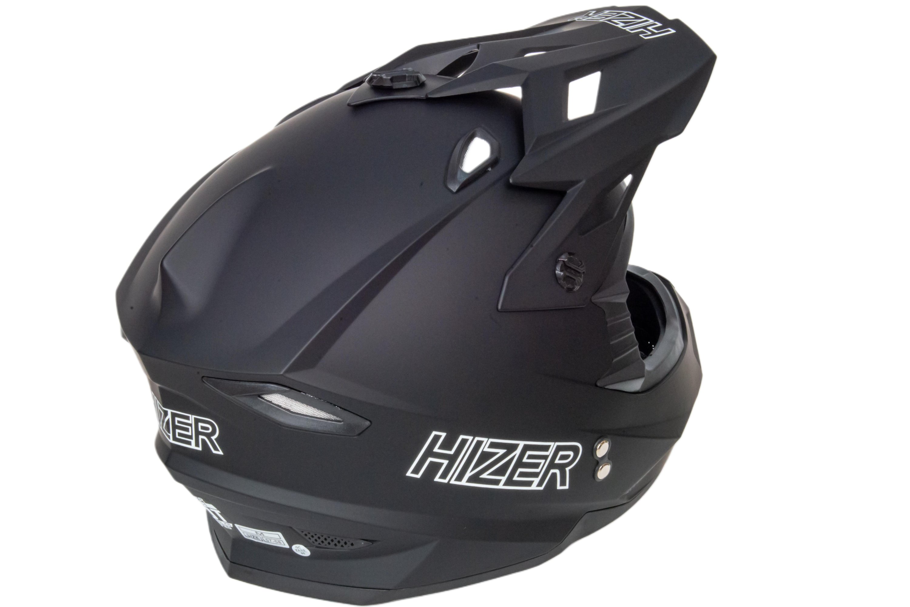 Шлем мото кроссовый HIZER J6801 №3 (XL) matt black
