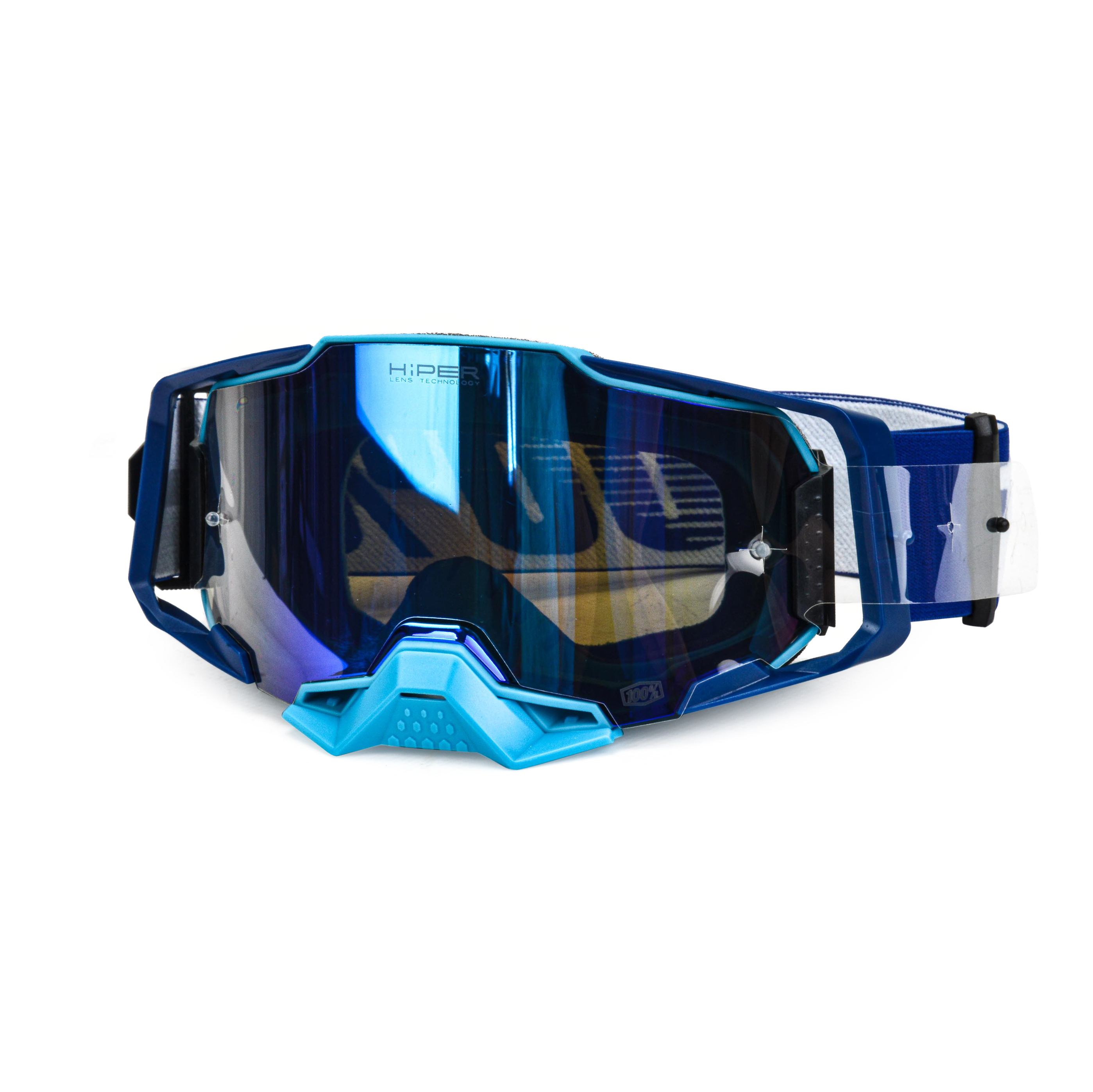 Очки мотокросс 100% №12 blue/black