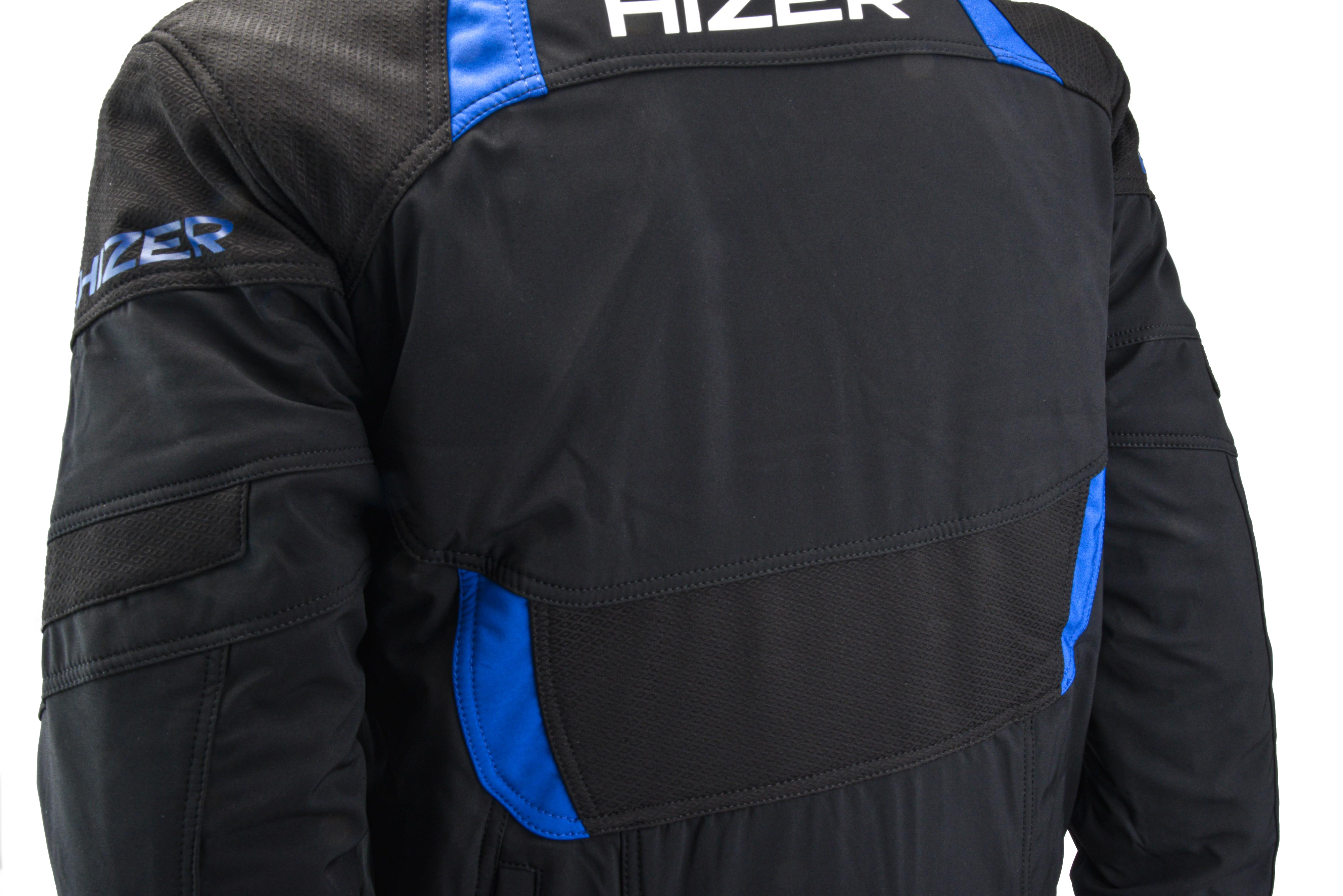 Куртка для снегохода HIZER №2 black-blue (текстиль) (XXL)