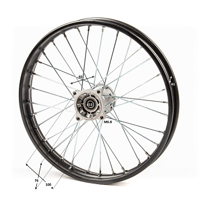 Обод передний 17" (1,60-R17 d=15mm) сталь/черный