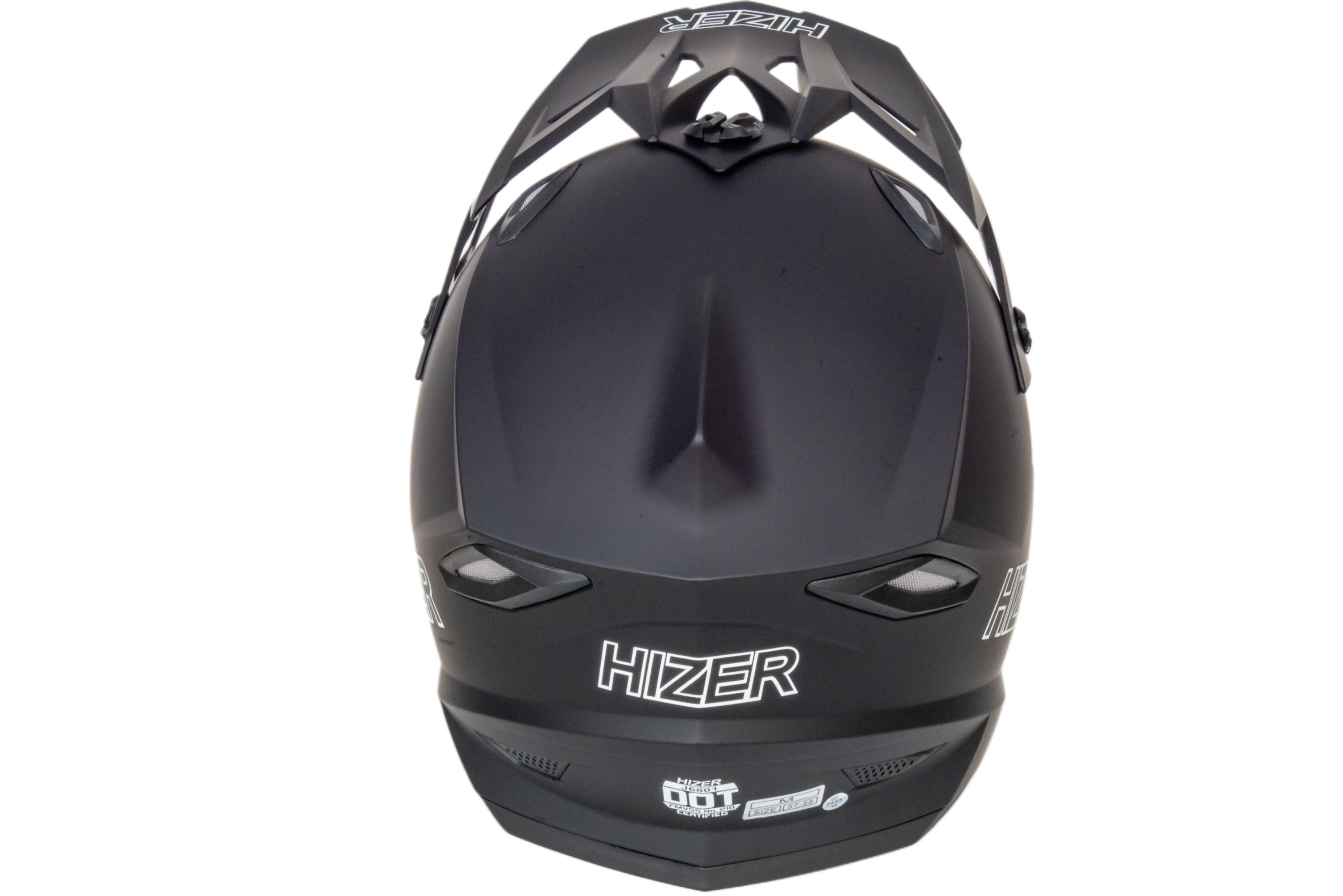 Шлем мото кроссовый HIZER J6801 №3 (XL) matt black