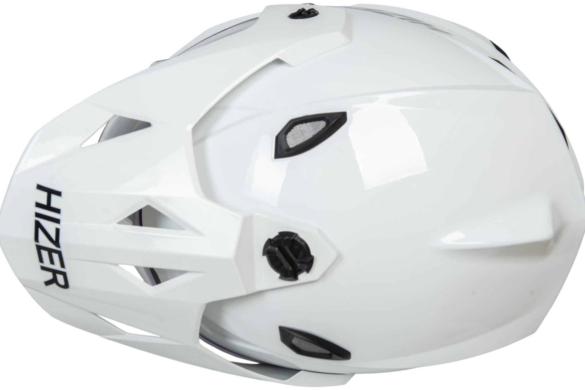 Шлем мото мотард HIZER J6802 №2 (M) white (2 визора)