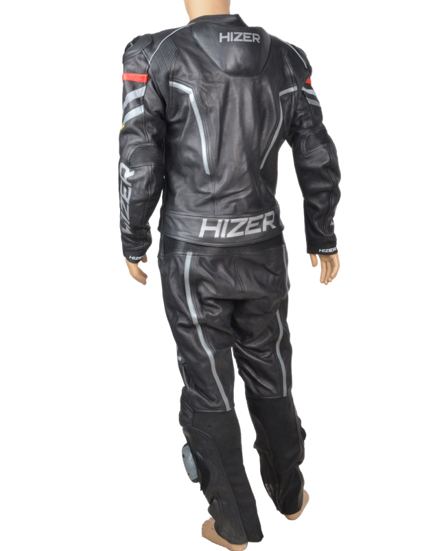 Комбинезон мотоциклетный (кожа) HIZER CE-1070 Gray (S)