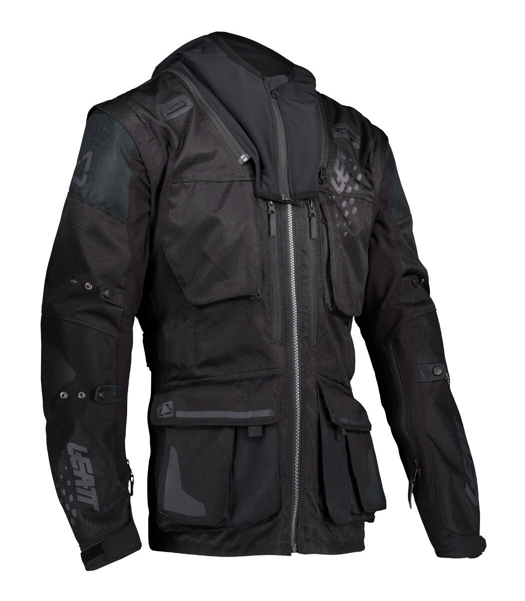 Куртка мото LEATT №3 black (текстиль) (XL)