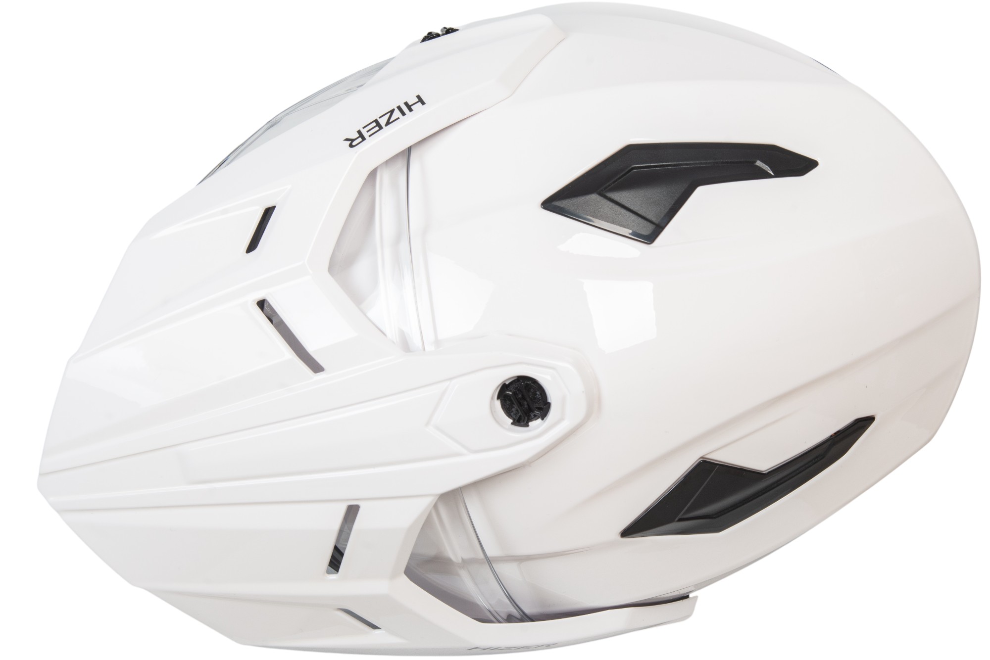 Шлем мото мотард HIZER J6808 №3 (S) white (2 визора)
