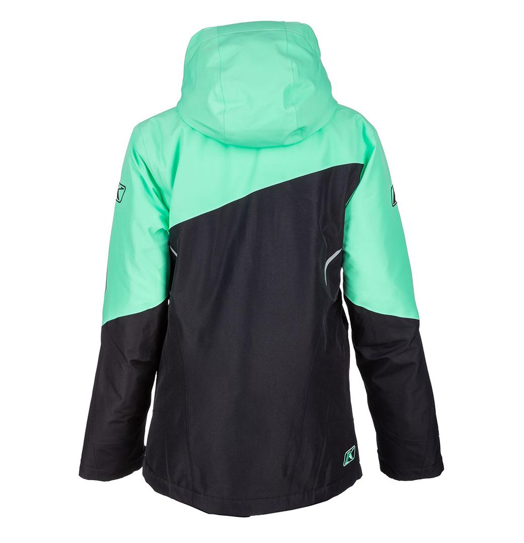Куртка для снегохода (женская) KLIM ALLURE №4 black-green (текстиль) (L)