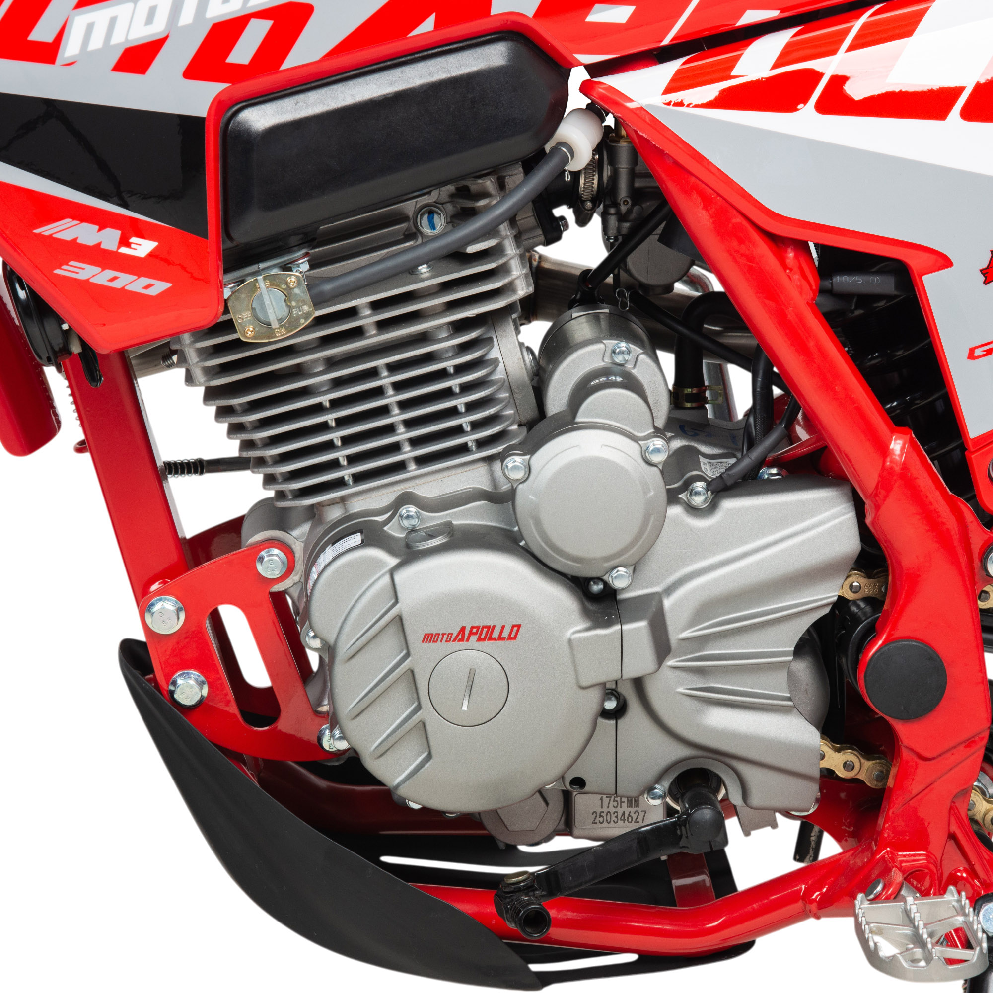 Мотоцикл Кросс Moto Apollo M3 300 (175FMM) красный 2026