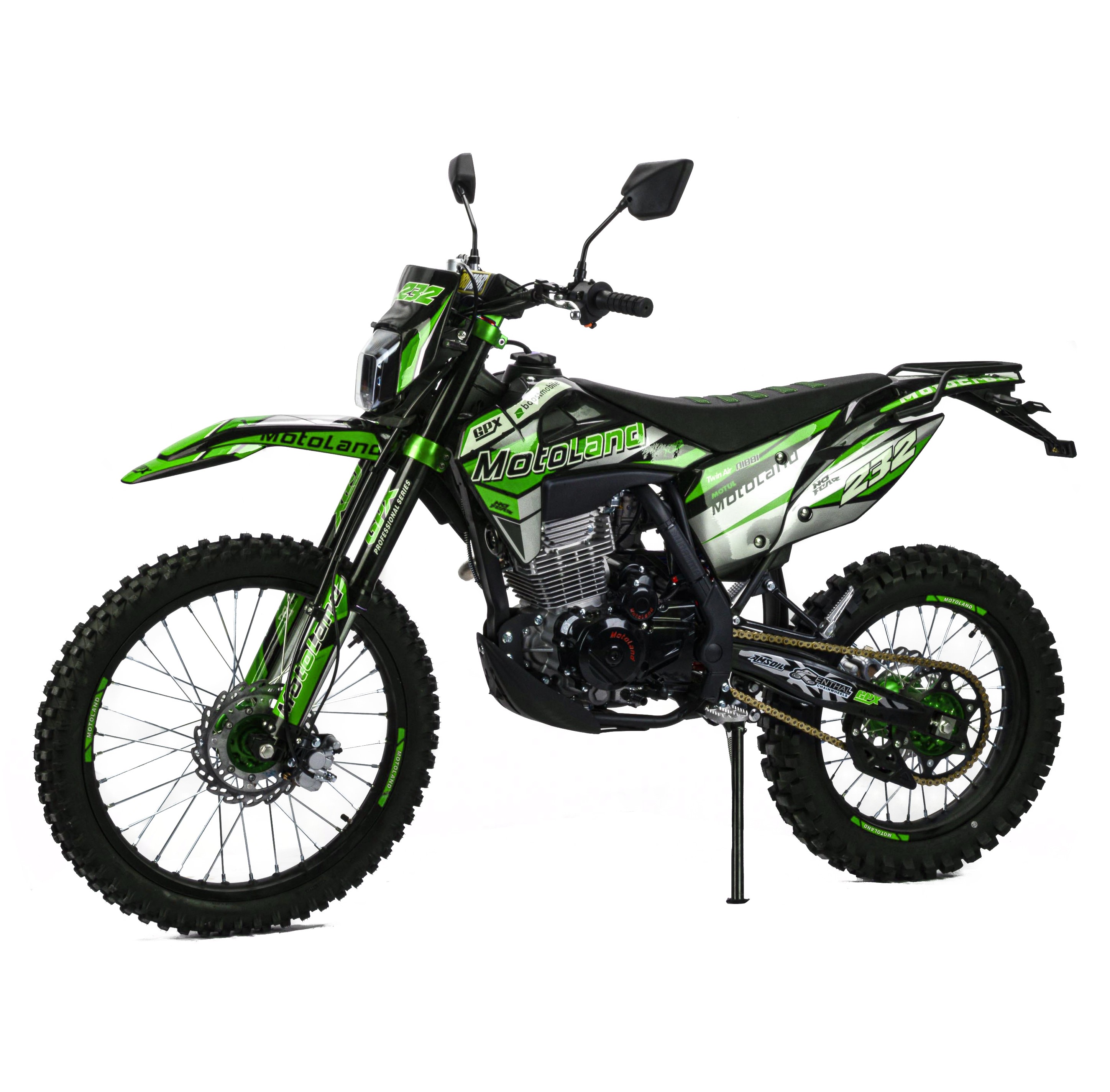 Мотоцикл Кросс 300 XT300 HS 175FMM (PR5) ПТС зеленый