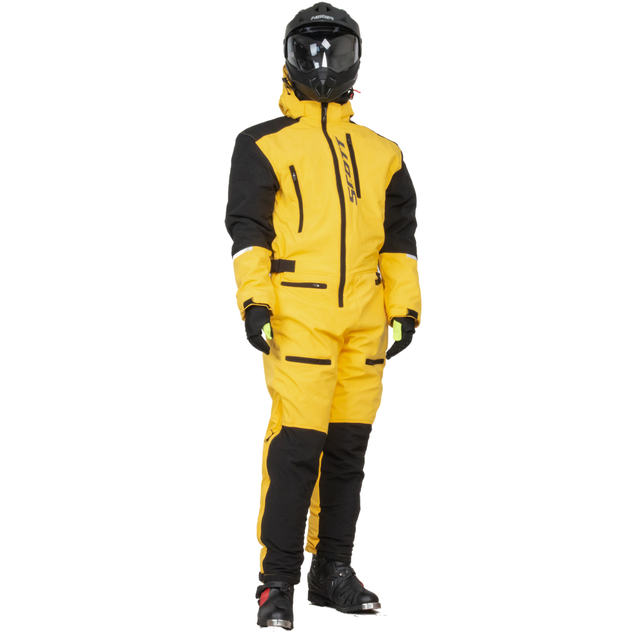 Комбинезон для снегохода SCOTT DS Shell Dryo One Piece №1 yellow-black (текстиль) (M)