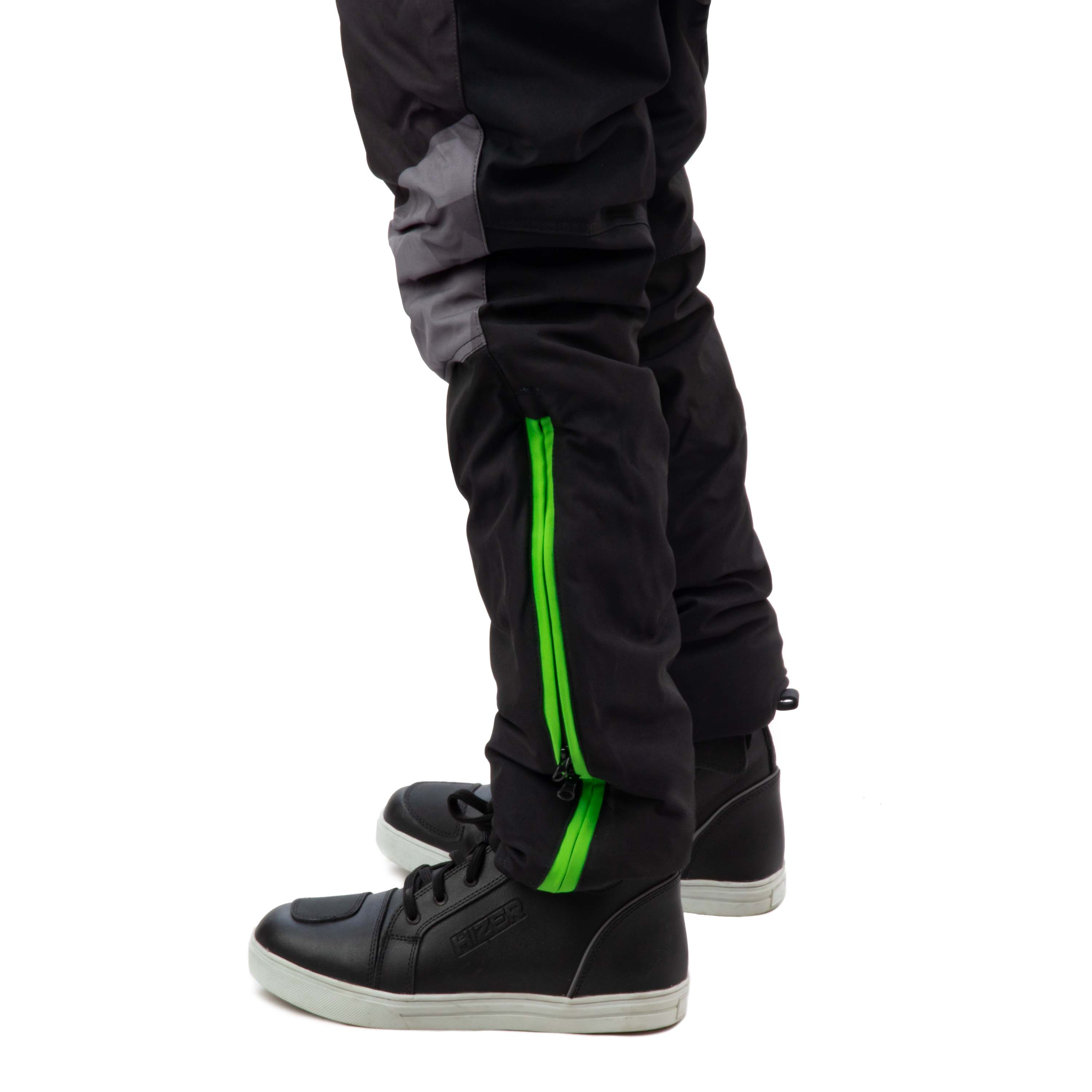 Комбинезон для снегохода (детский) HIZER №5 black-green (текстиль) (14Y)