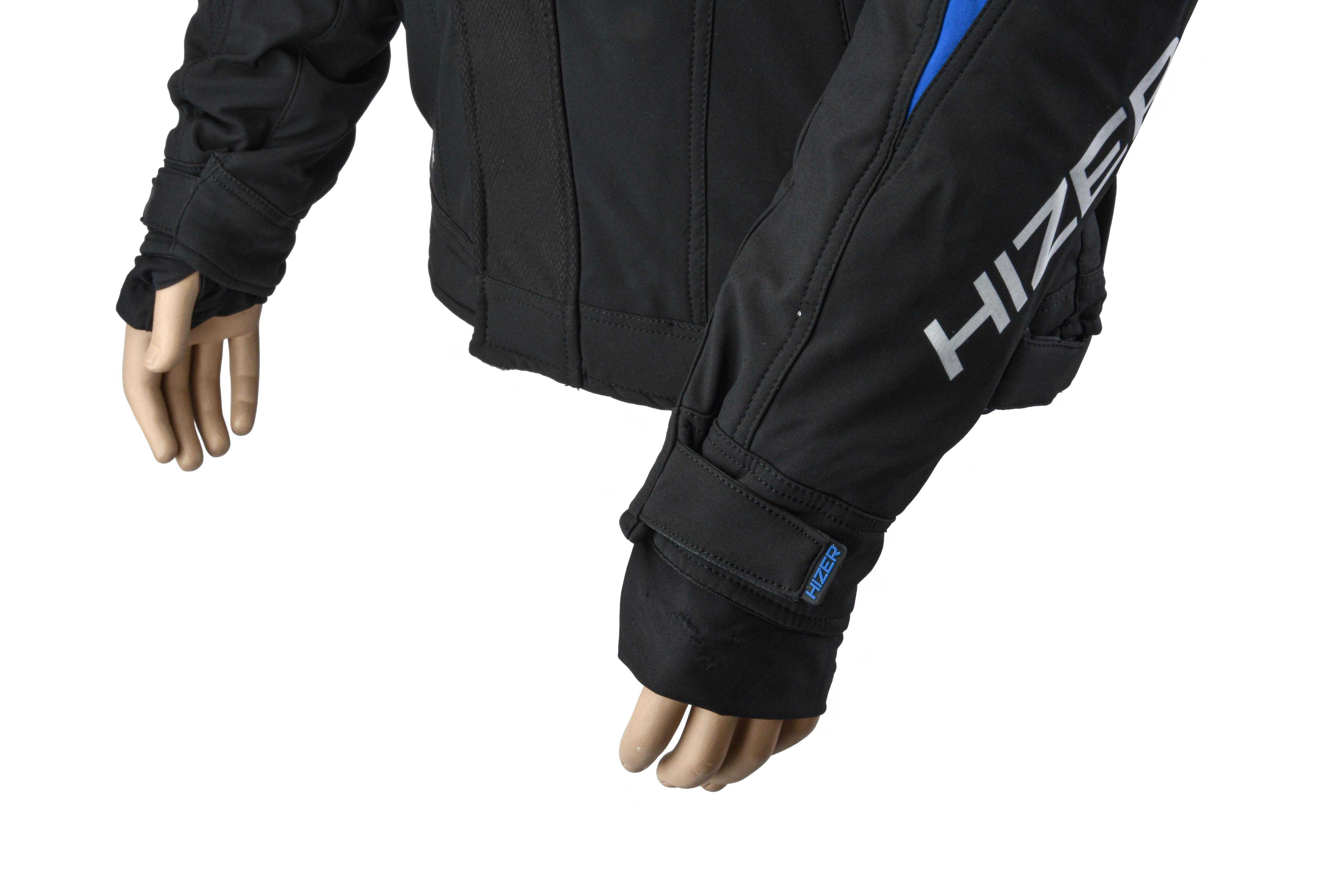 Куртка для снегохода HIZER №2 black-blue (текстиль) (XXL)