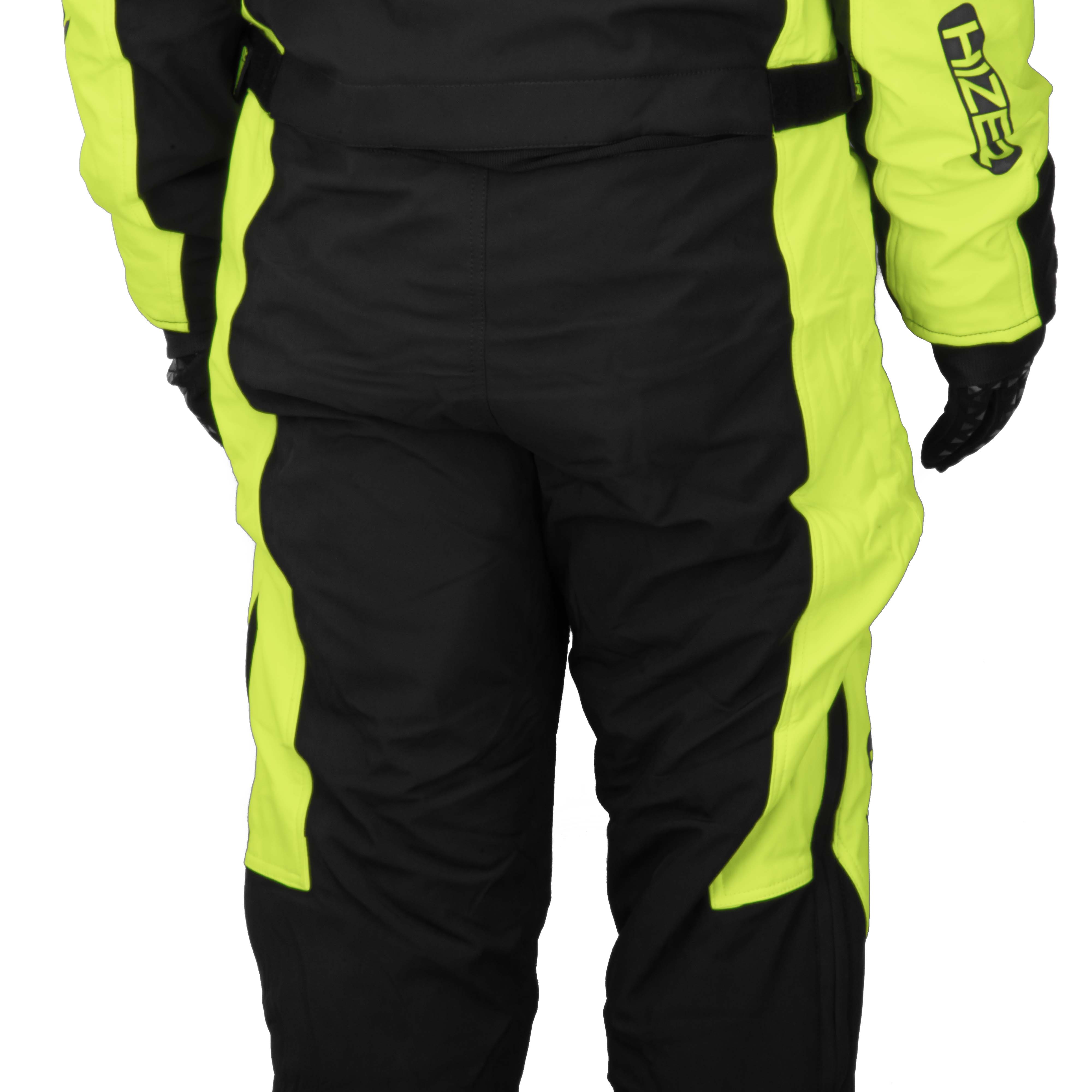 Комбинезон для снегохода HIZER №1 black-yellow (текстиль) (S)