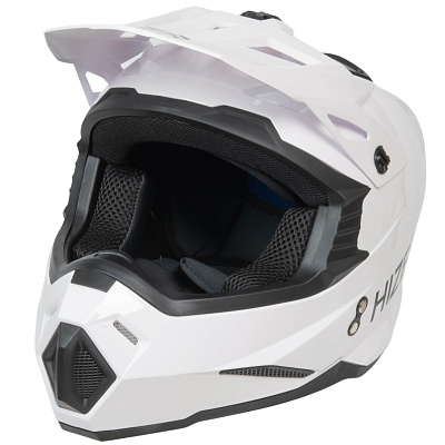 Шлем мото кроссовый HIZER J6801 №2 (M) white