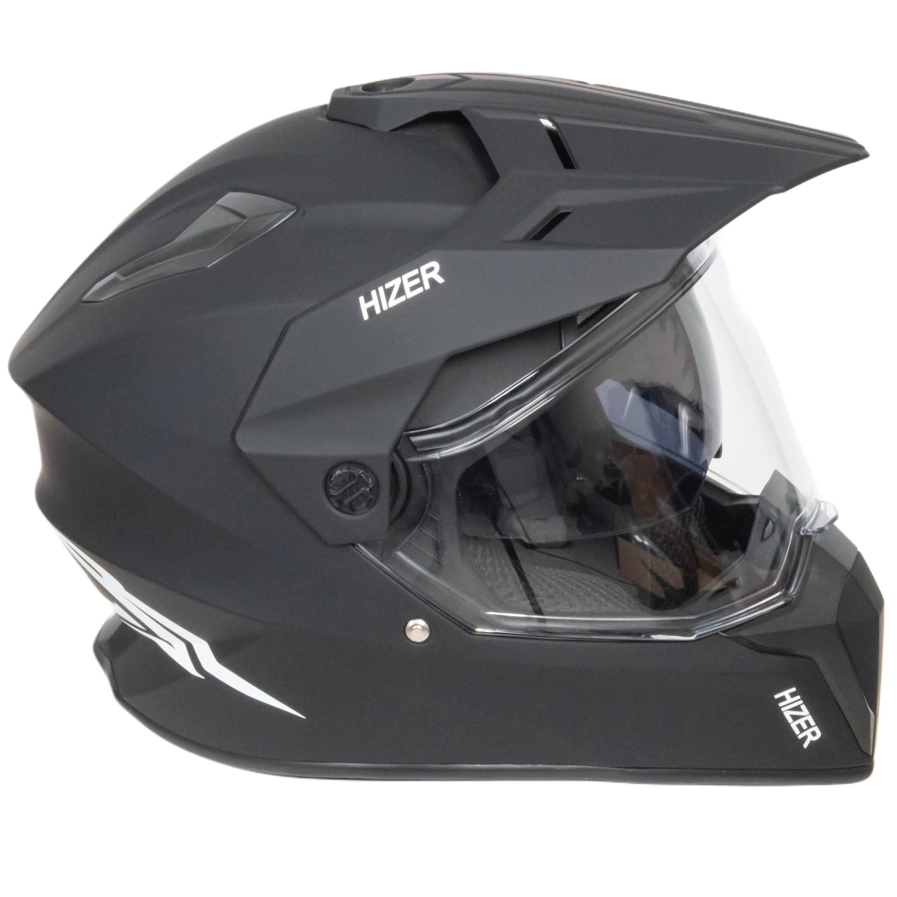 Шлем мото мотард HIZER J6808 №5 (S) matte black