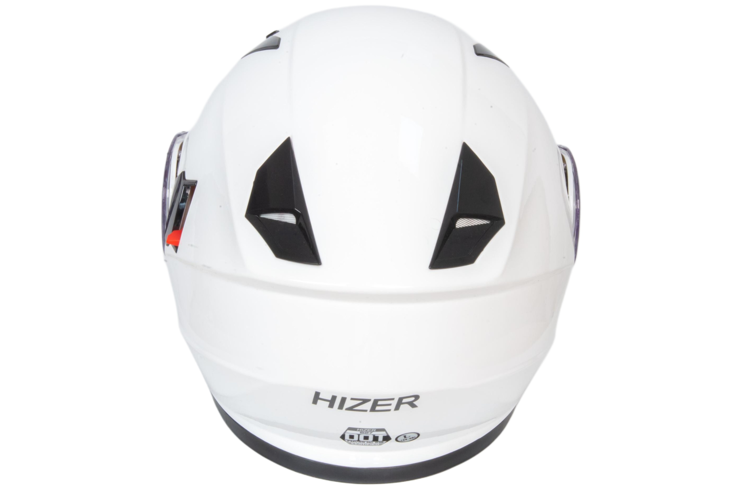 Шлем мото модуляр HIZER 627 (L) white (2 визора)