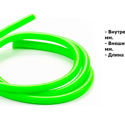 Бензошланг №1 4-8мм PVC зеленый