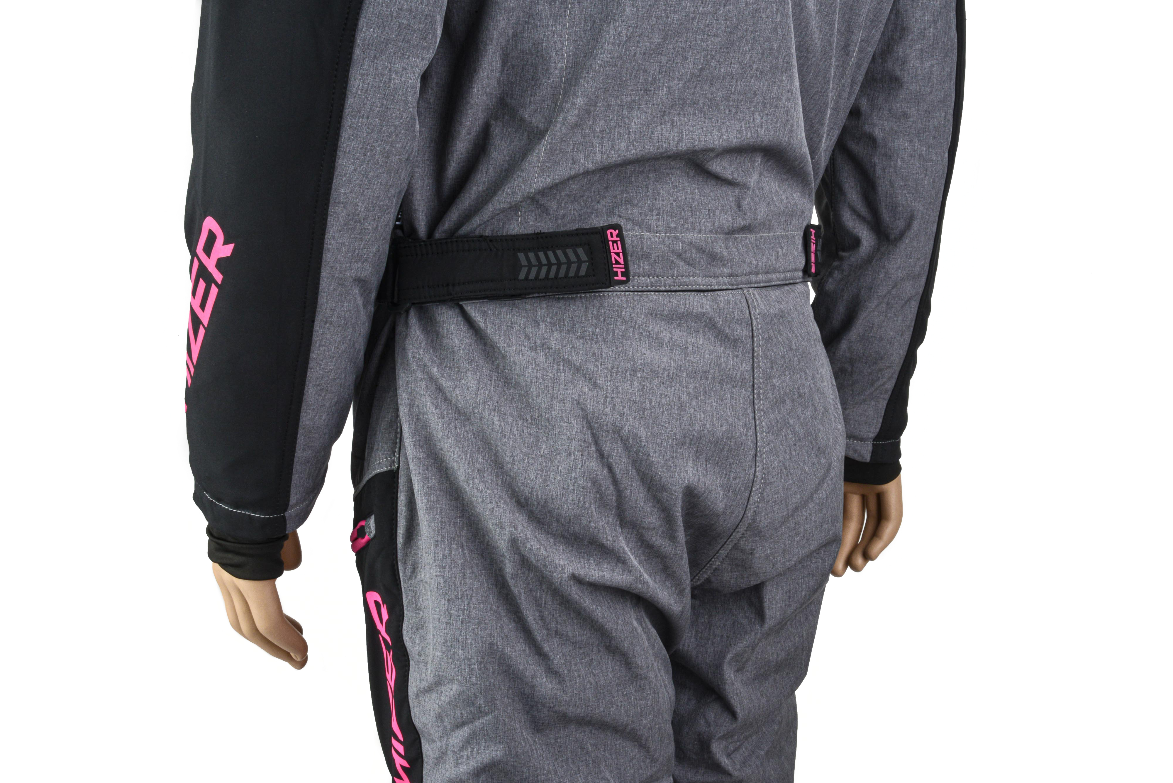 Комбинезон для снегохода (женский) HIZER №4 black-gray (текстиль) (S)