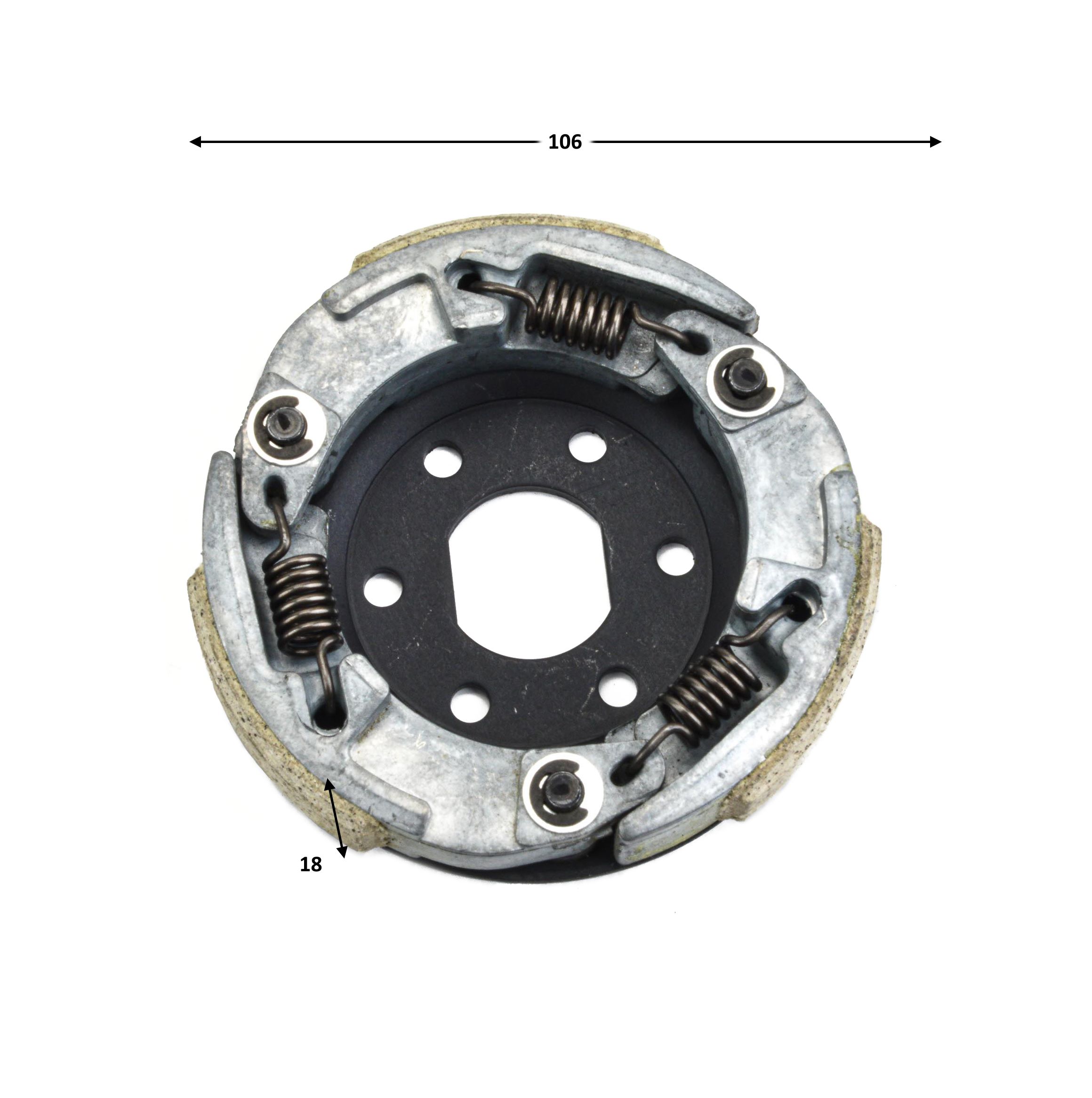 Центробежные колодки сцепл. в сб 139QMB 50/80см3 X-tech