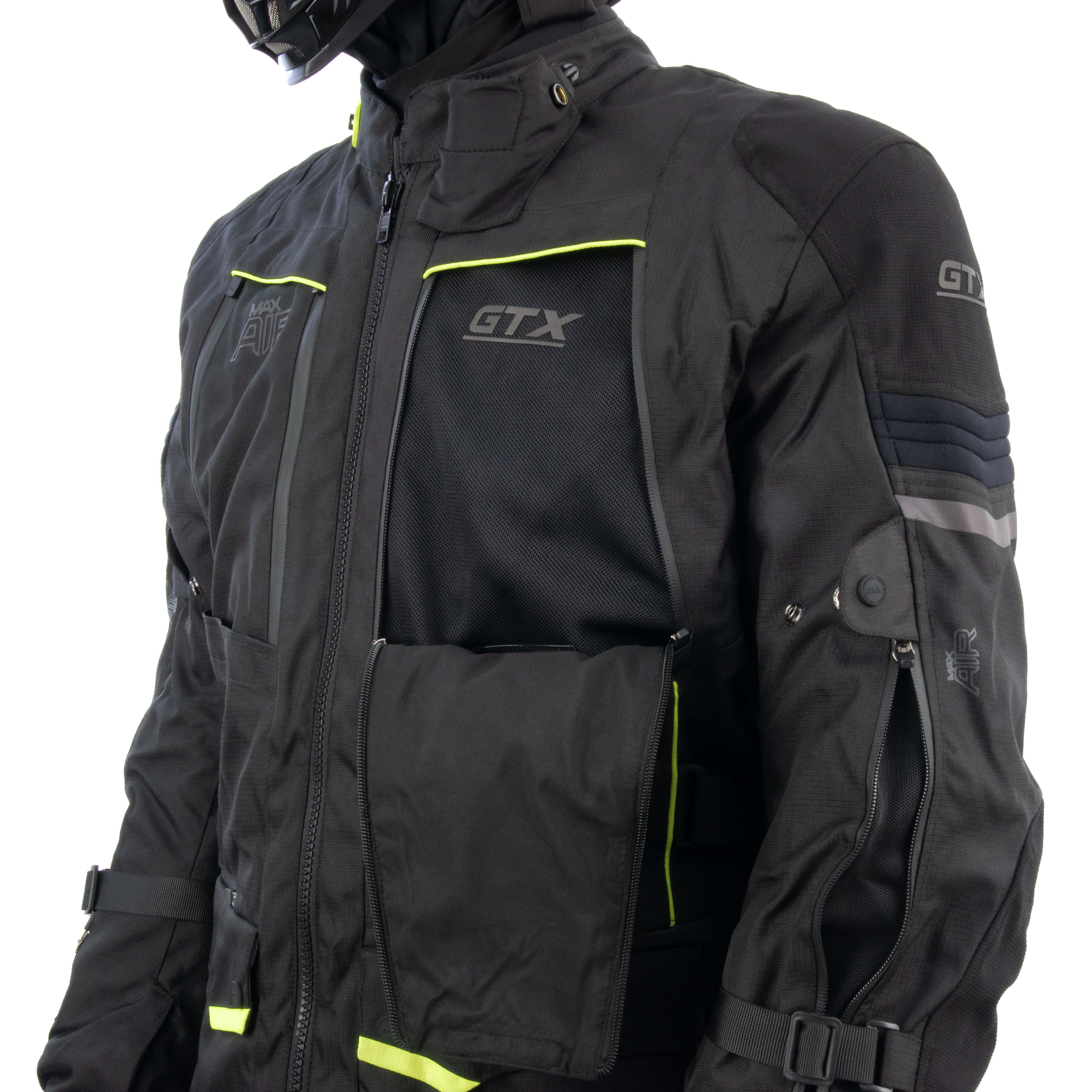 Куртка мотоциклетная (текстиль) GTX EJ-2405 BLACK (XL)