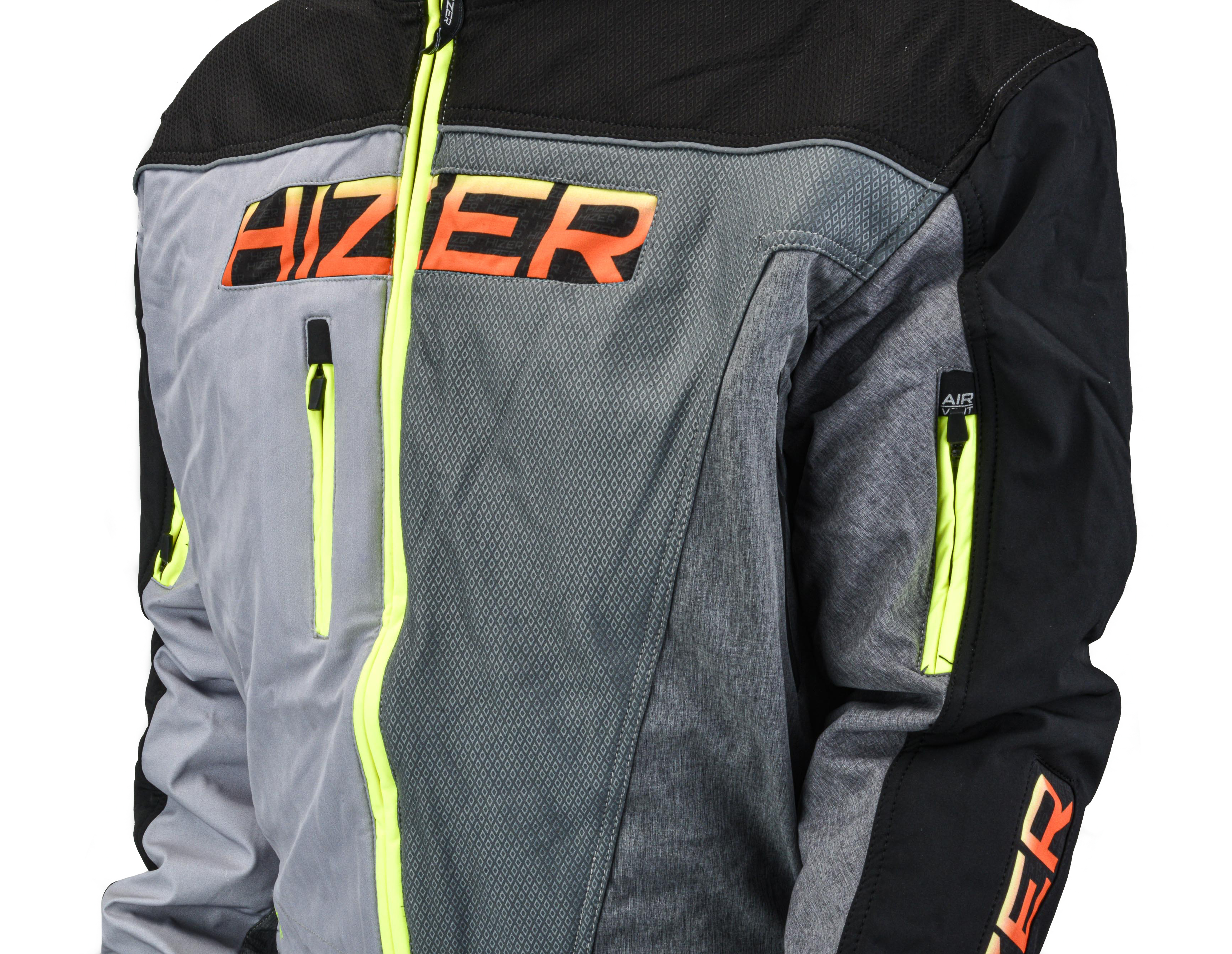 Комбинезон для снегохода HIZER №3 black-gray (текстиль) (L)