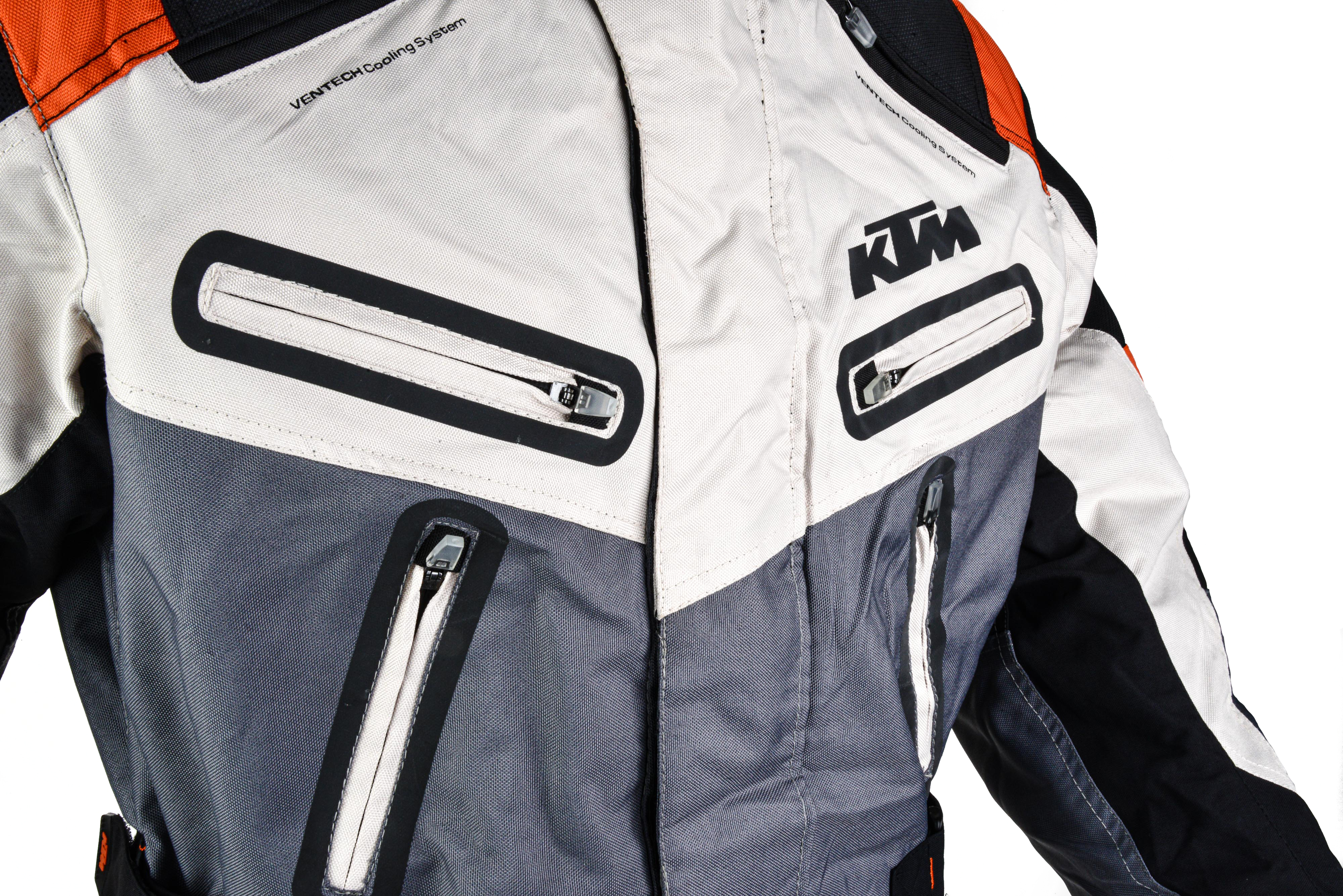 Куртка мото KTM №7 grey (текстиль) (L)