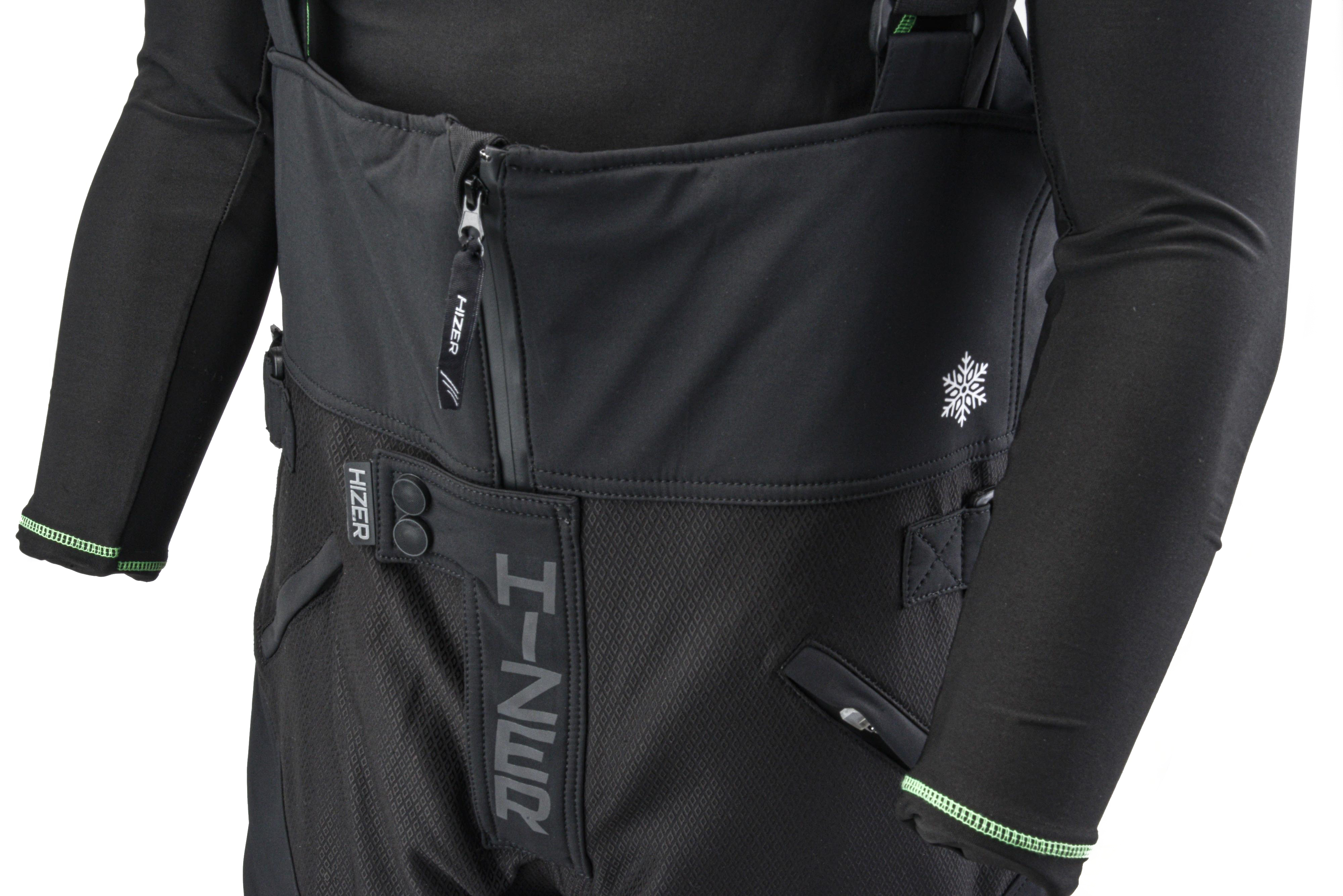 Штаны для снегохода HIZER №1 black (текстиль) (L)