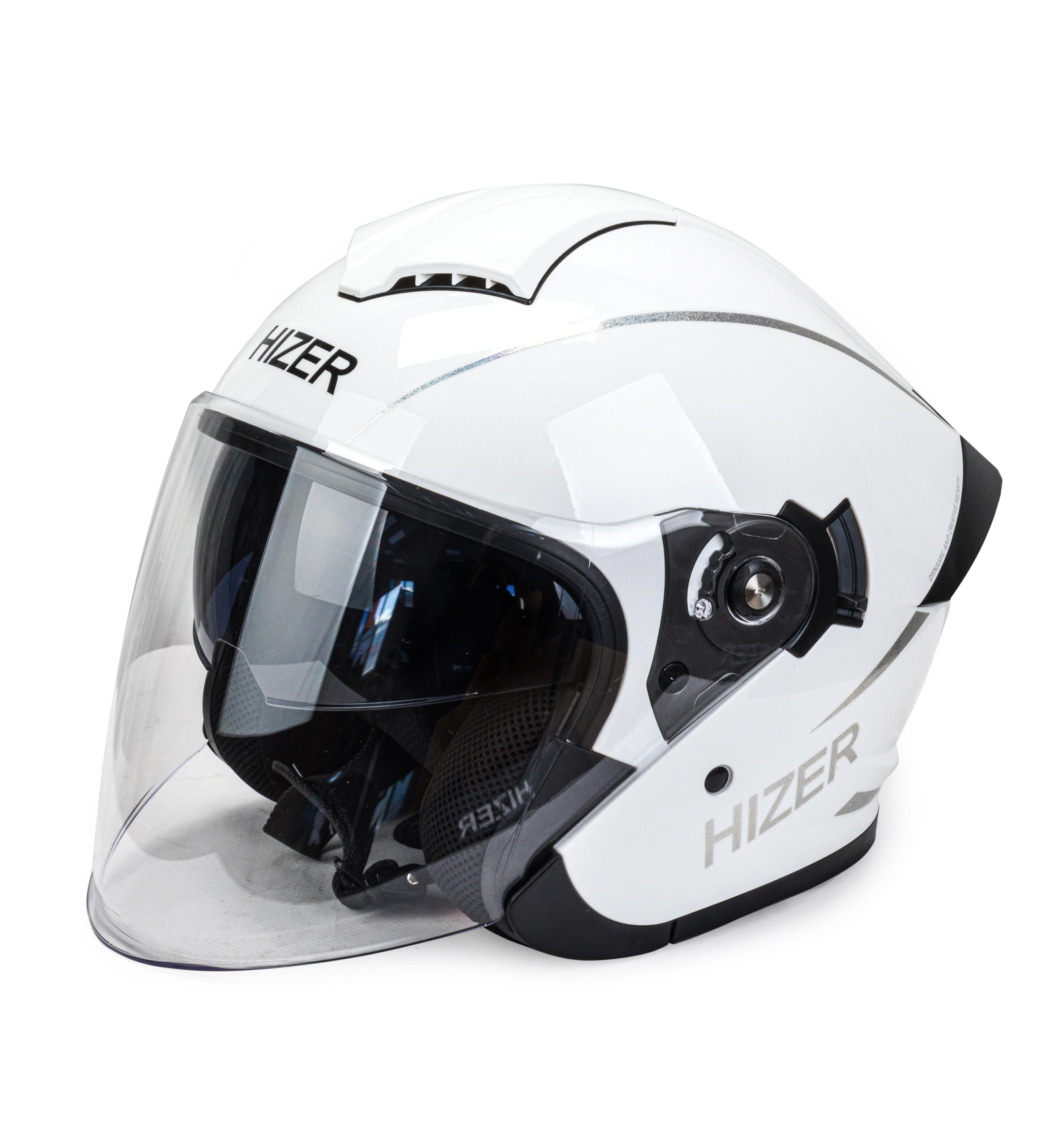 Шлем мото открытый HIZER 250 №2 (XL) white