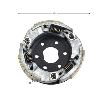 Центробежные колодки сцепл. в сб 139QMB 50/80см3 X-tech