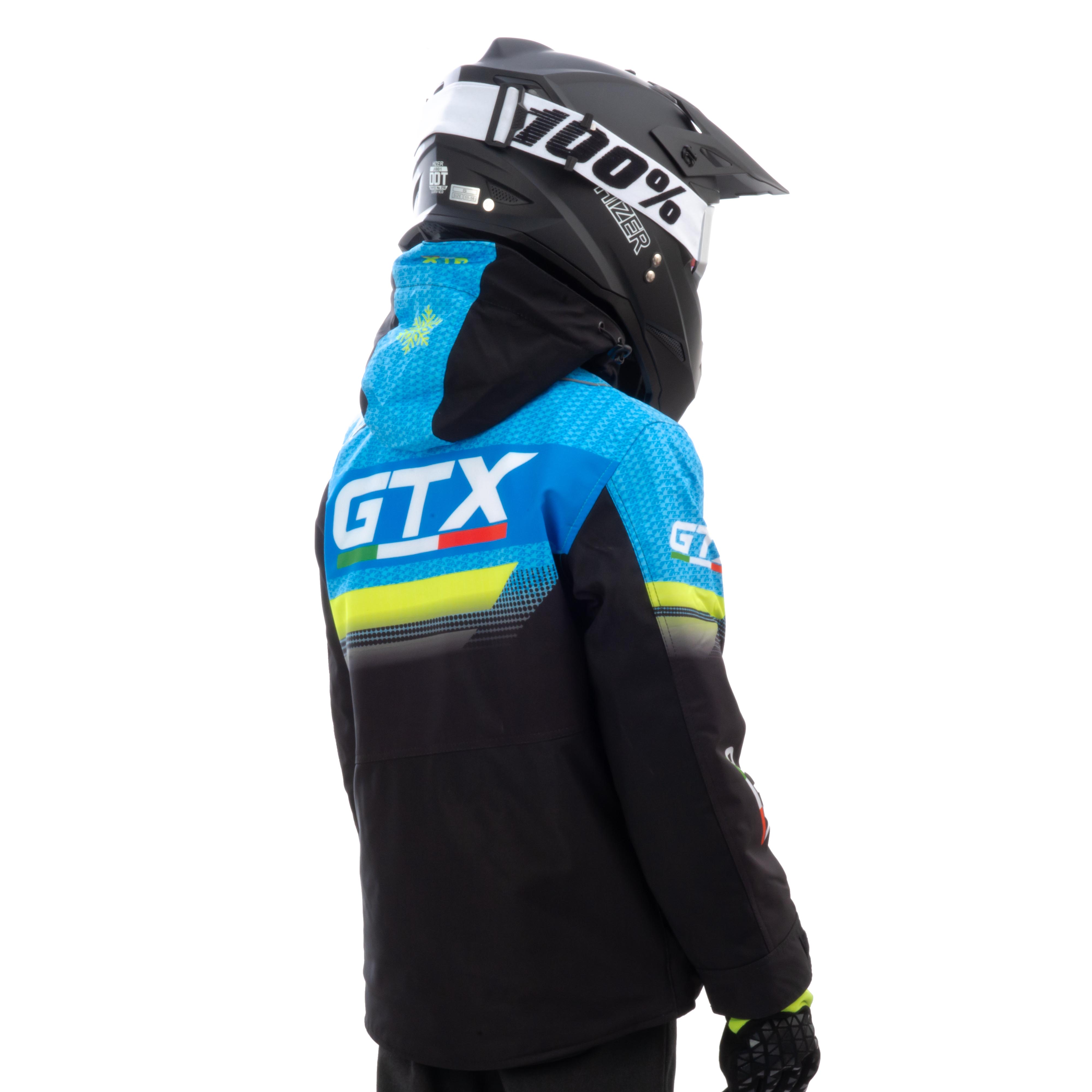 Куртка для снегохода (детская) GTX №4 black-blue (текстиль) (10Y)
