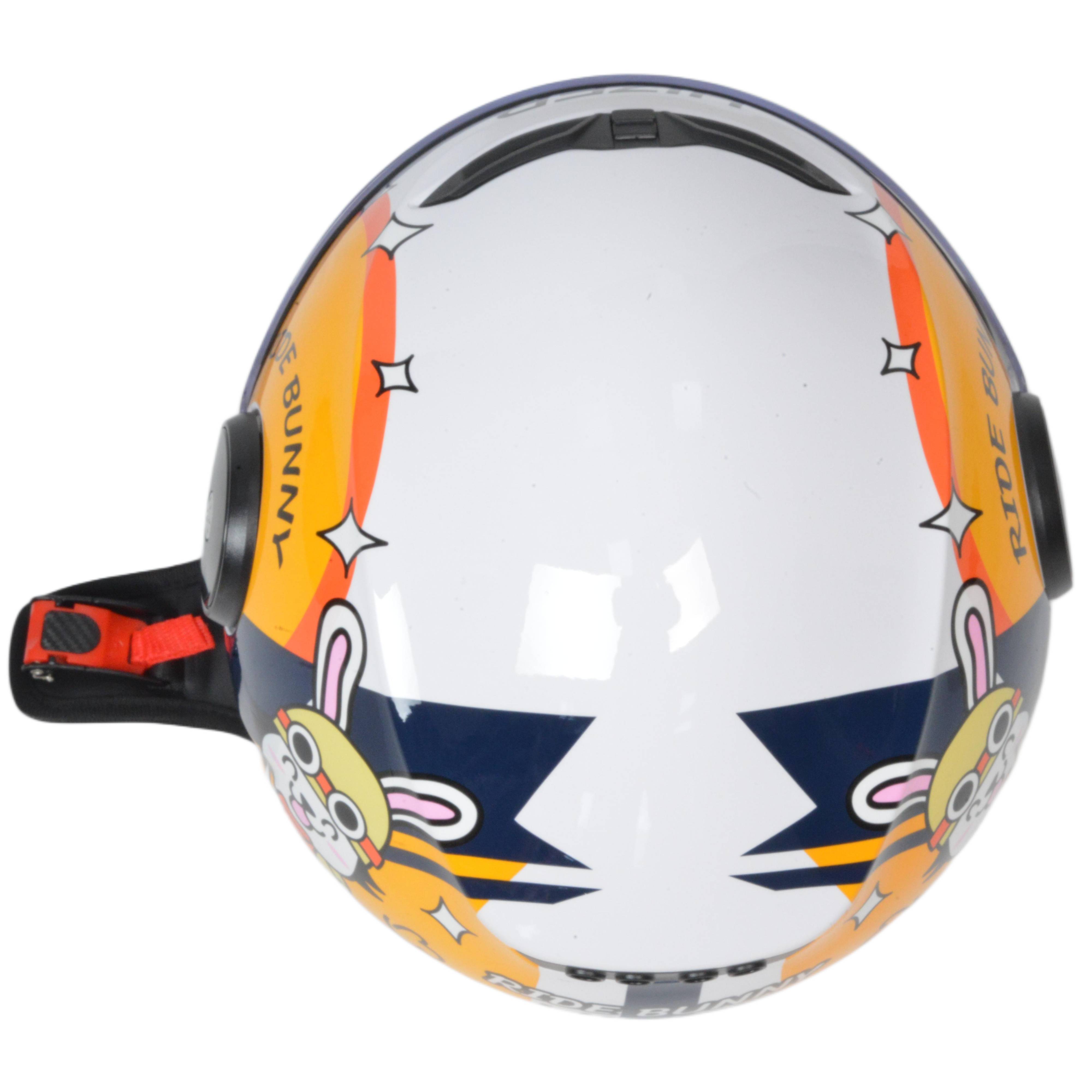 Шлем мото открытый HIZER J511 №1 yellow/black (M) детский