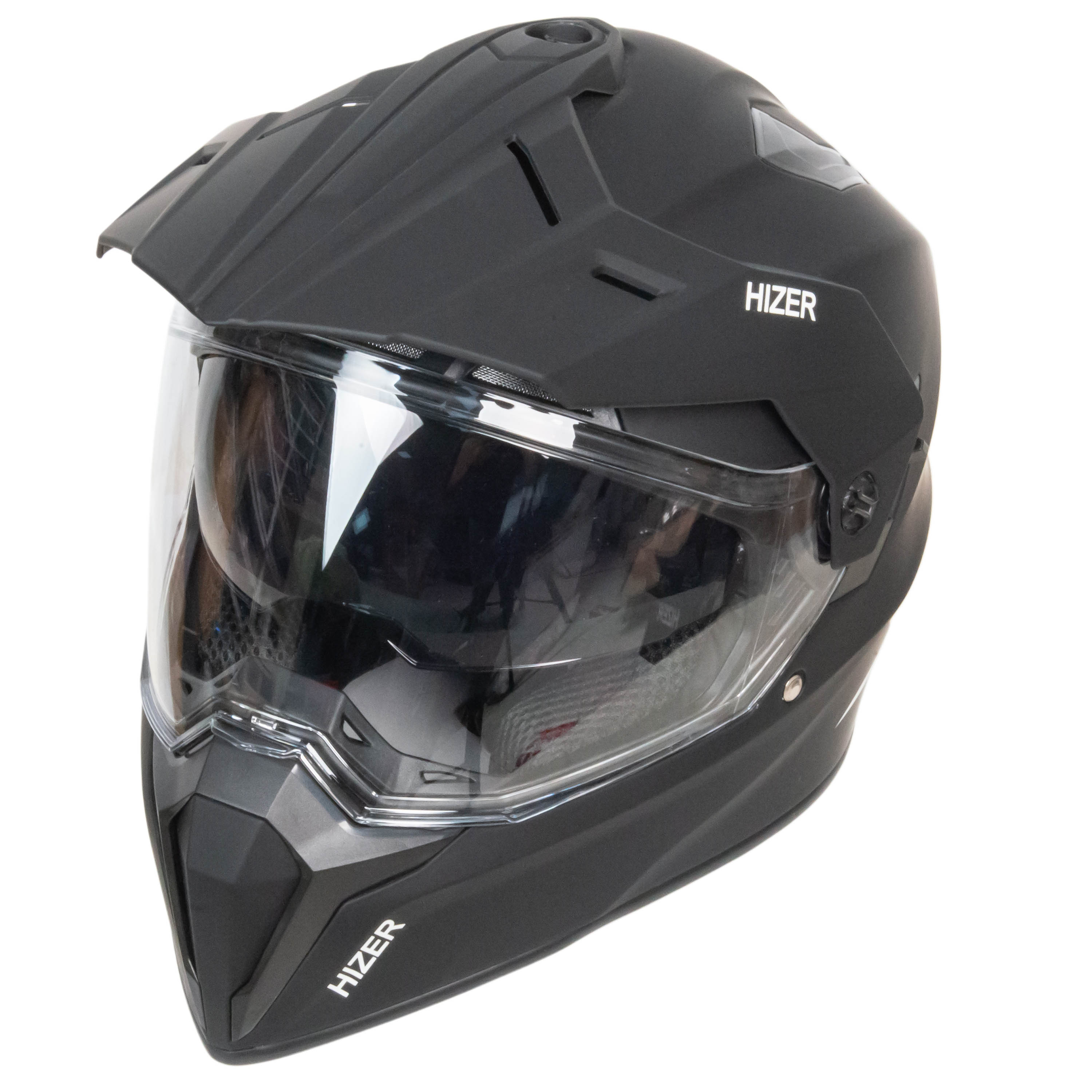 Шлем мото мотард HIZER J6808 №5 (XXL) matte black