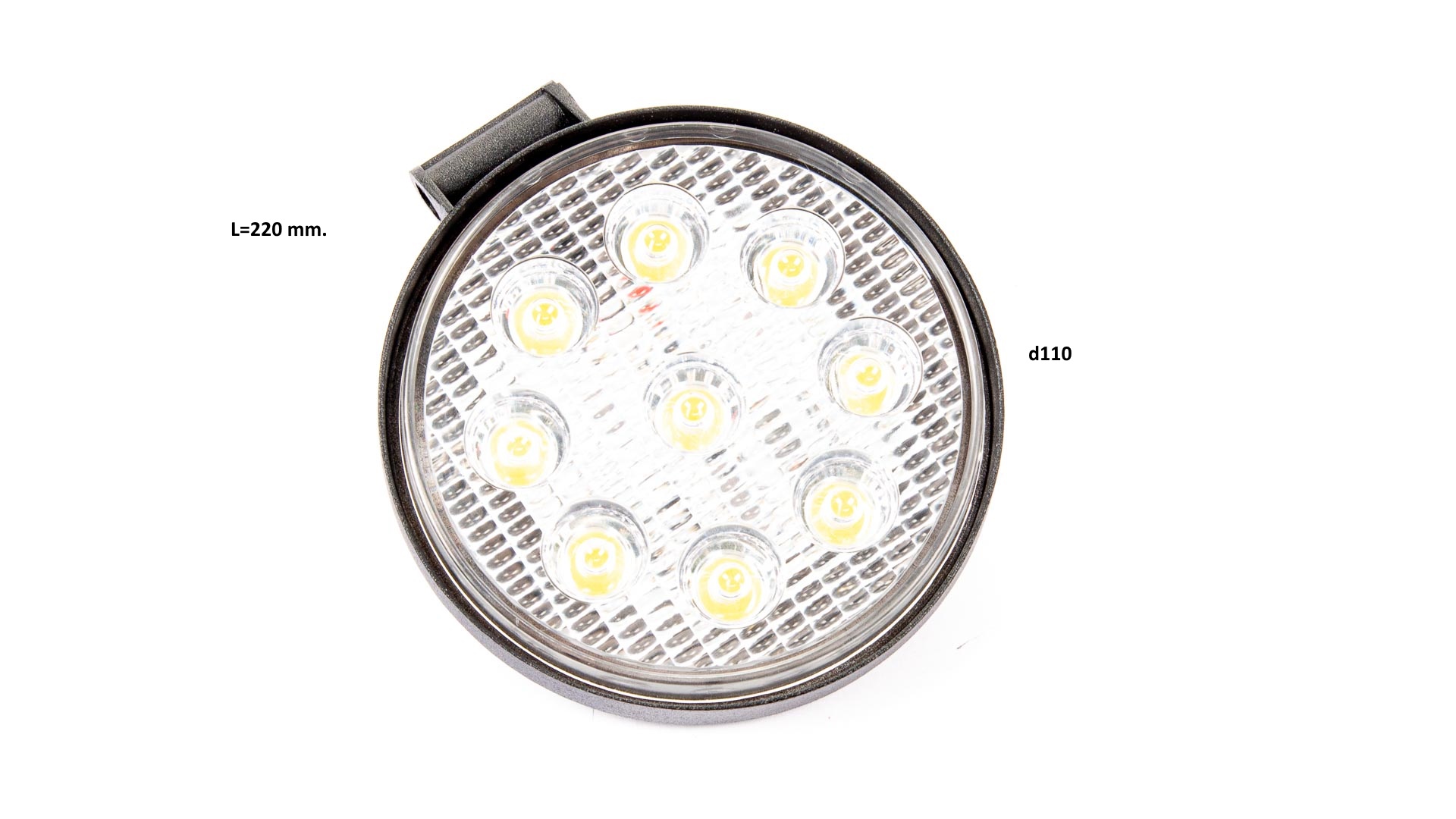 Фара 27w 9x3w LED круглая