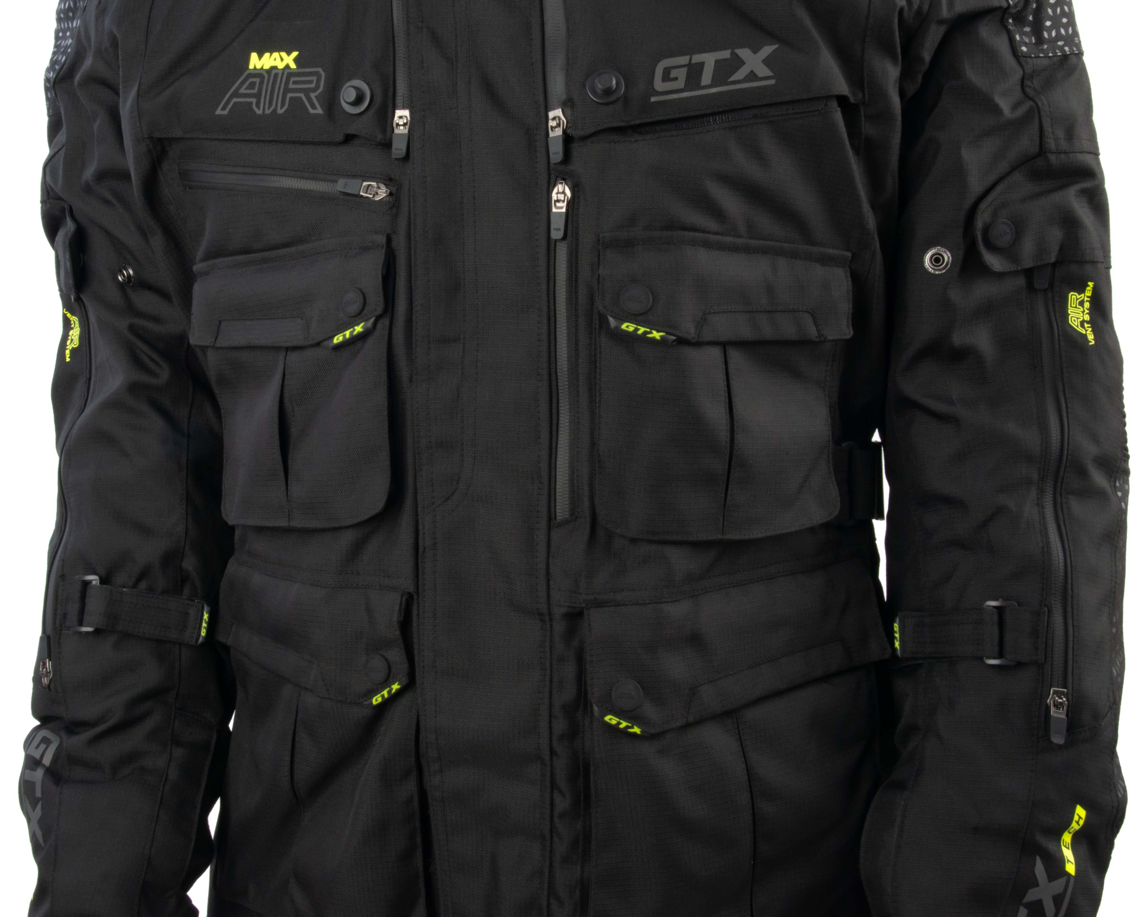 Куртка мотоциклетная (текстиль) GTX EJ-2402 BLACK (L)