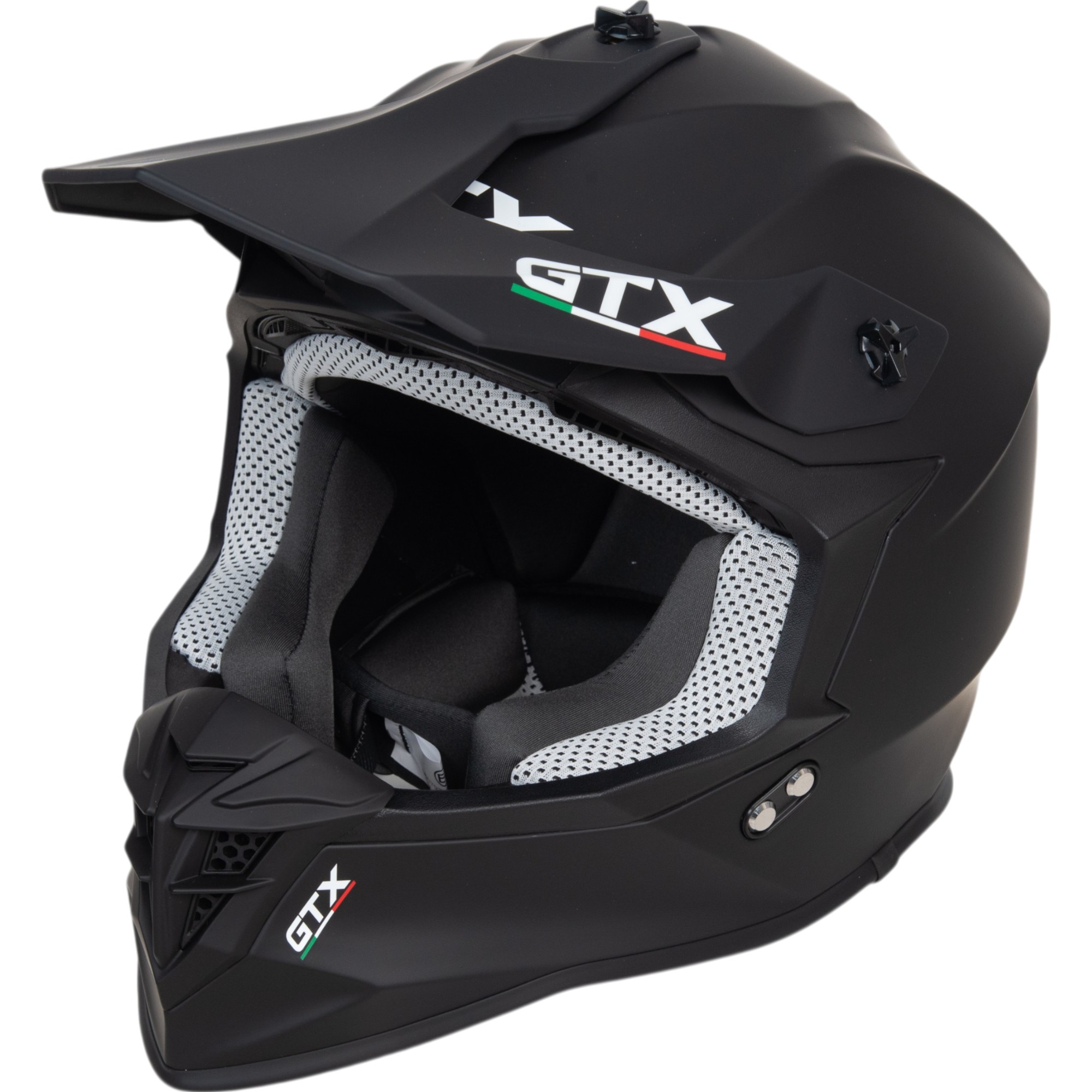Шлем мото кроссовый GTX 633 №14 (XL) MATTE BLACK