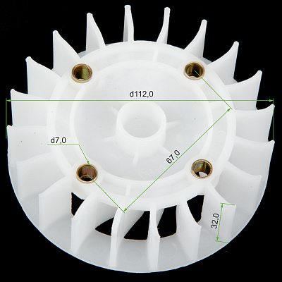 Крыльчатка генератора 139QMB 50/80см3