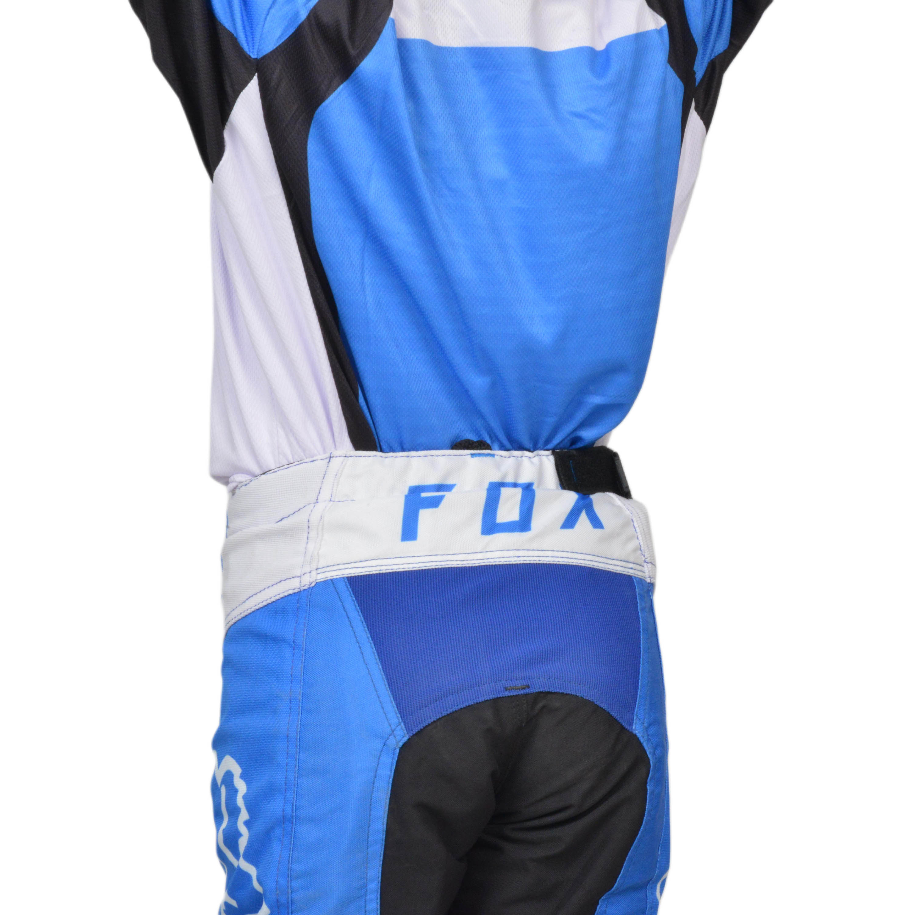 Штаны для мотокросса (детские) FOX №3 / Blue/White (рост 130 см)