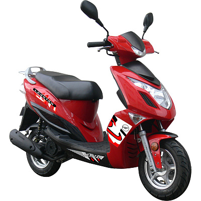 Скутер TIGER (красный/синий/желтый) (WY50QT-7F)