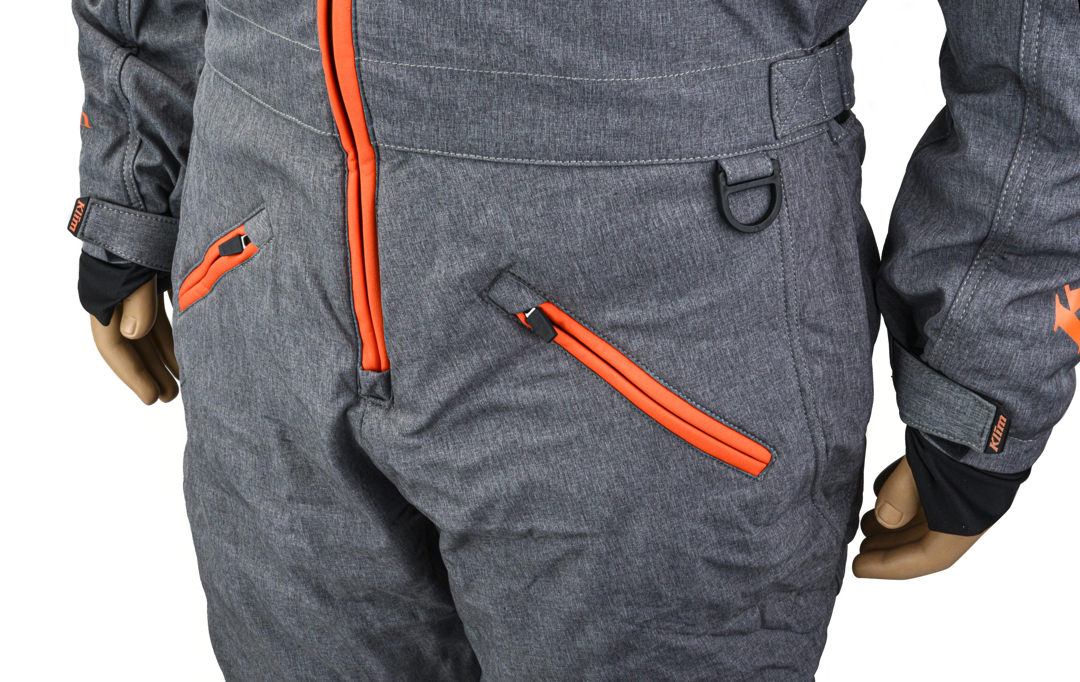 Комбинезон для снегохода KLIM RIPSA ONE-PIECE №2 gray-orange (текстиль) (XXXL)