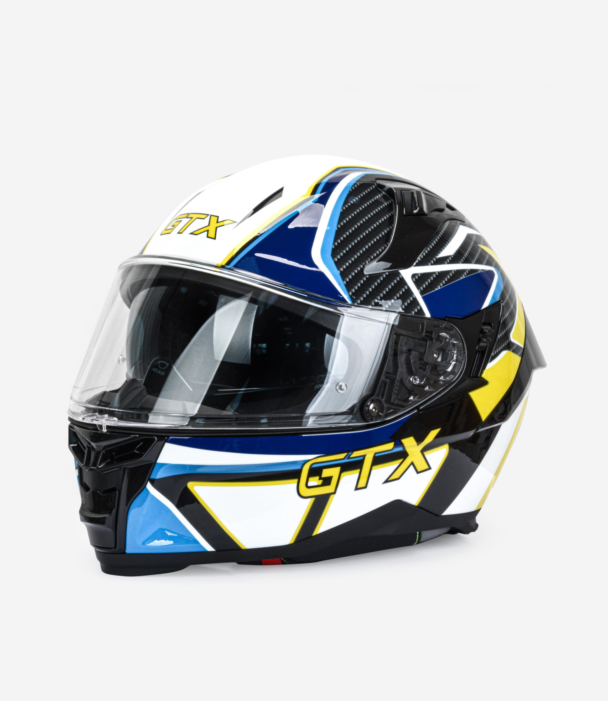 Шлем мото интеграл GTX 910SV №1 (L) BLUE-WHITE