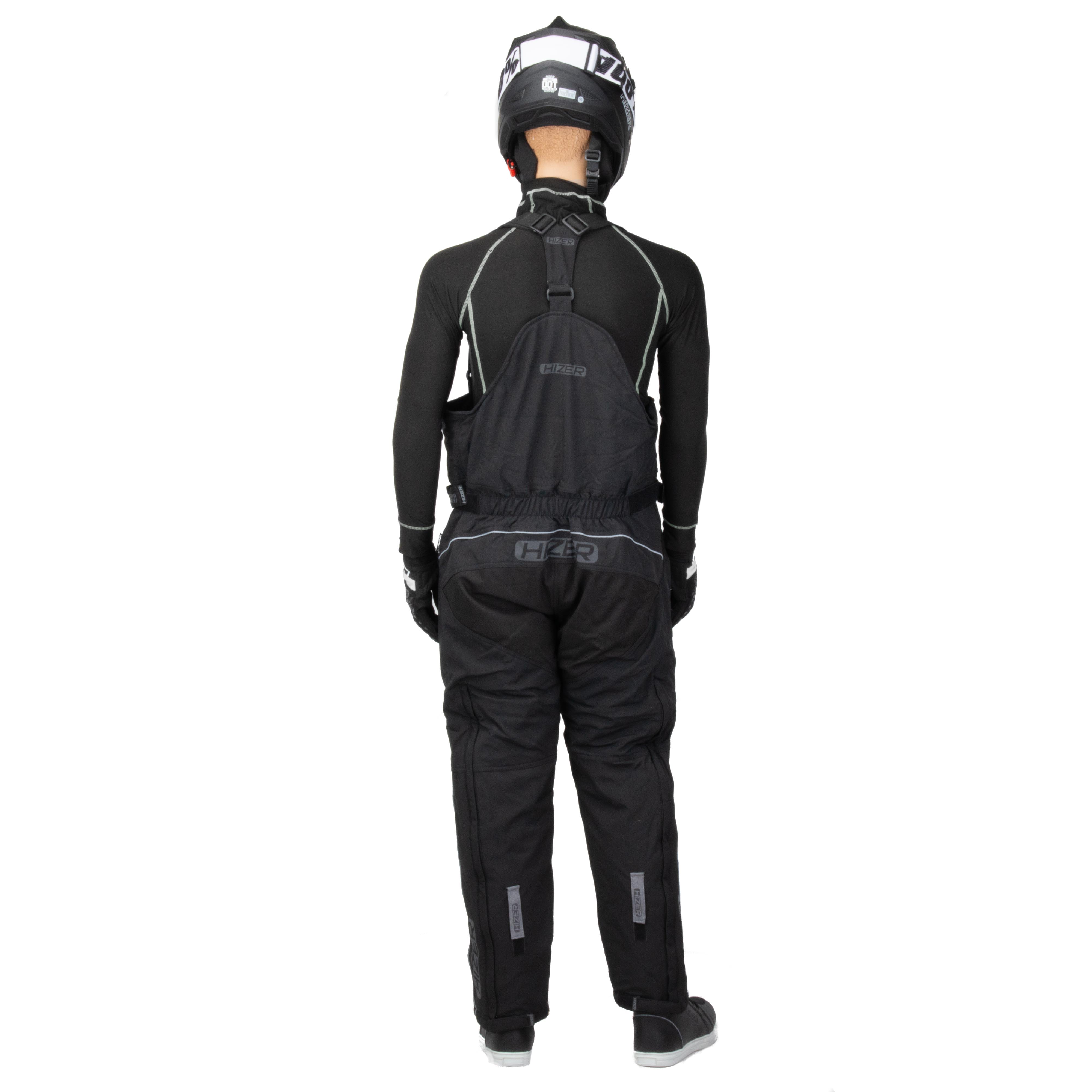 Штаны для снегохода HIZER №1 black (текстиль) (L)