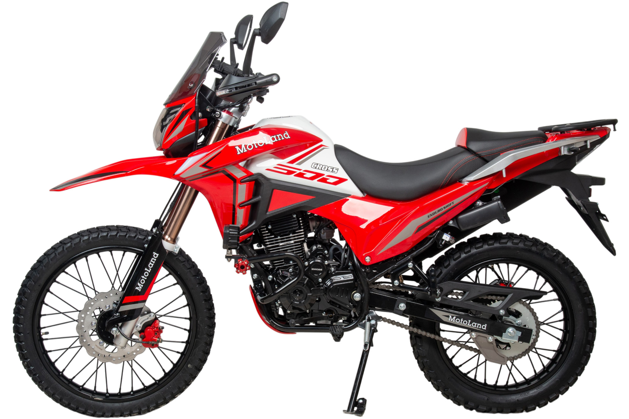 Мотоцикл Кросс 300 ENDURO SHIFT красный