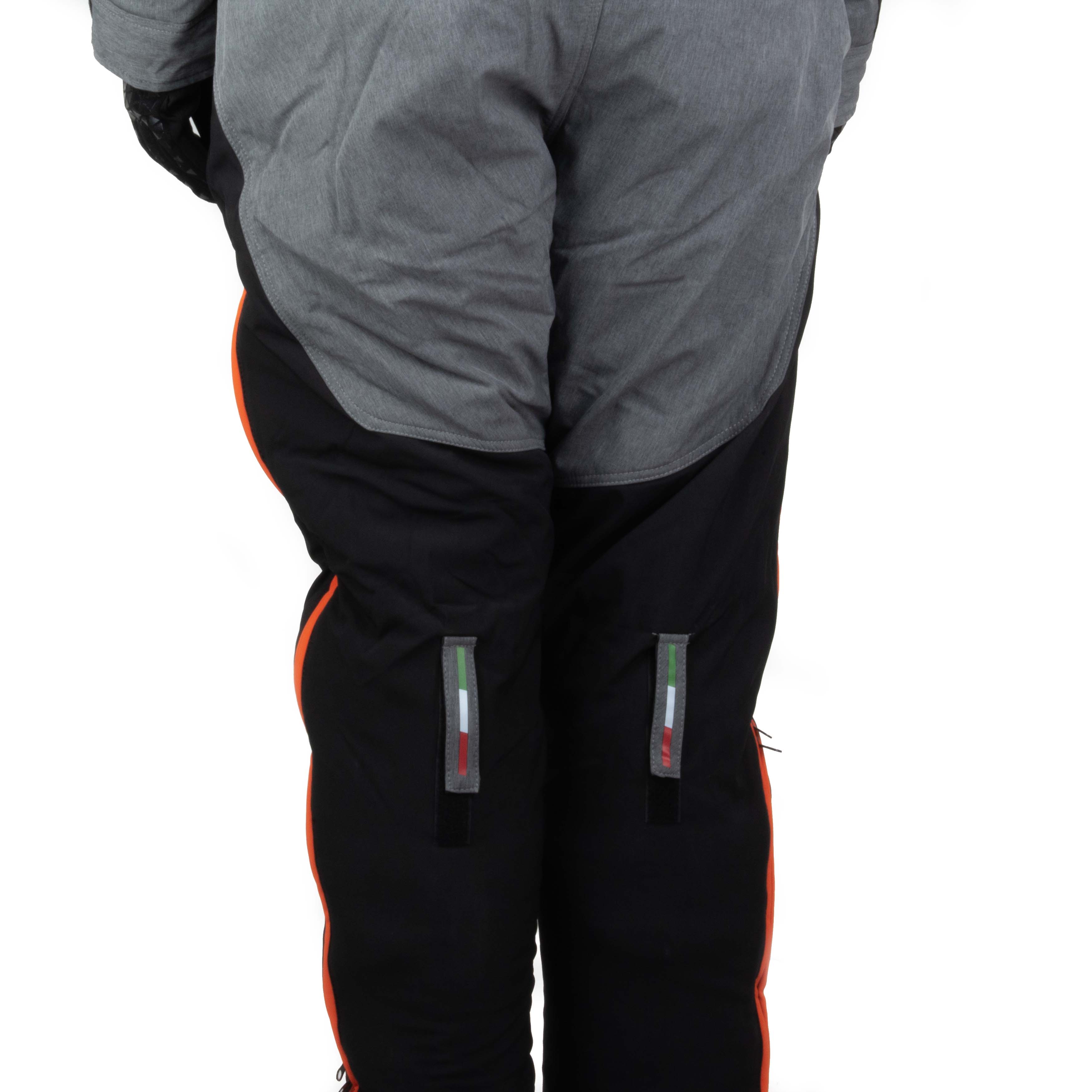 Комбинезон для снегохода GTX №3 black-orange (текстиль) (L)