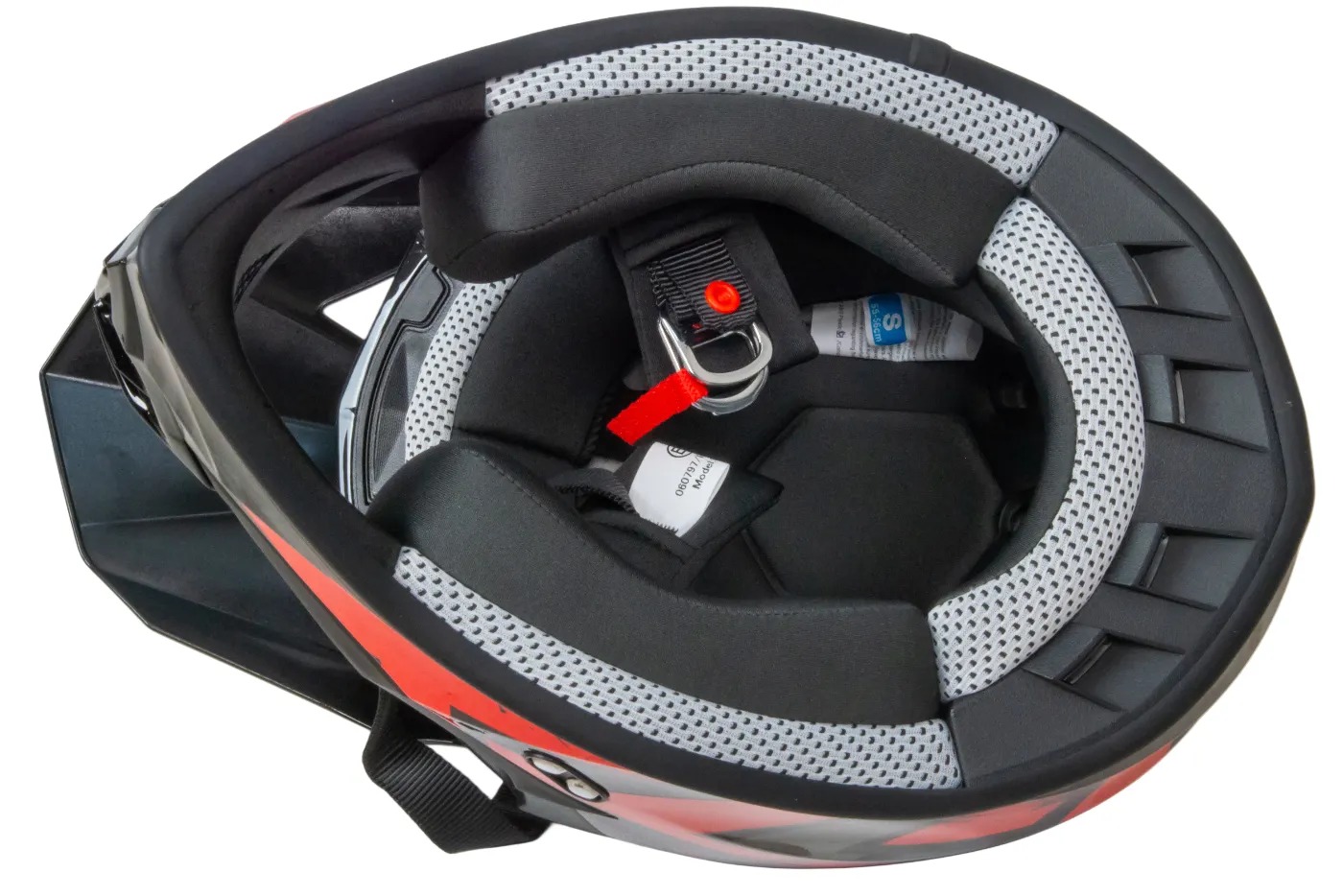 Шлем мото кроссовый GTX 633 №10 (XL) BLACK/RED GREY