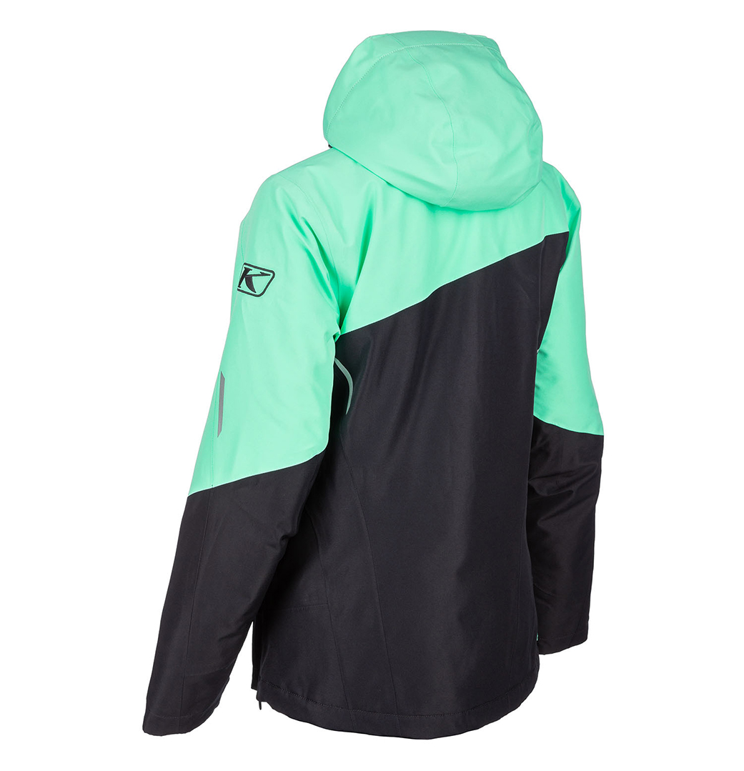 Куртка для снегохода (женская) KLIM ALLURE №4 black-green (текстиль) (L)