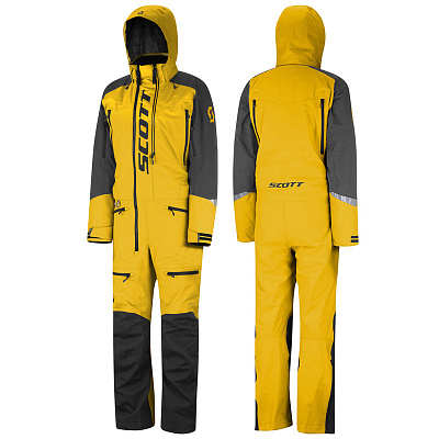Комбинезон для снегохода SCOTT DS Shell Dryo One Piece №1 yellow-black (текстиль) (M)