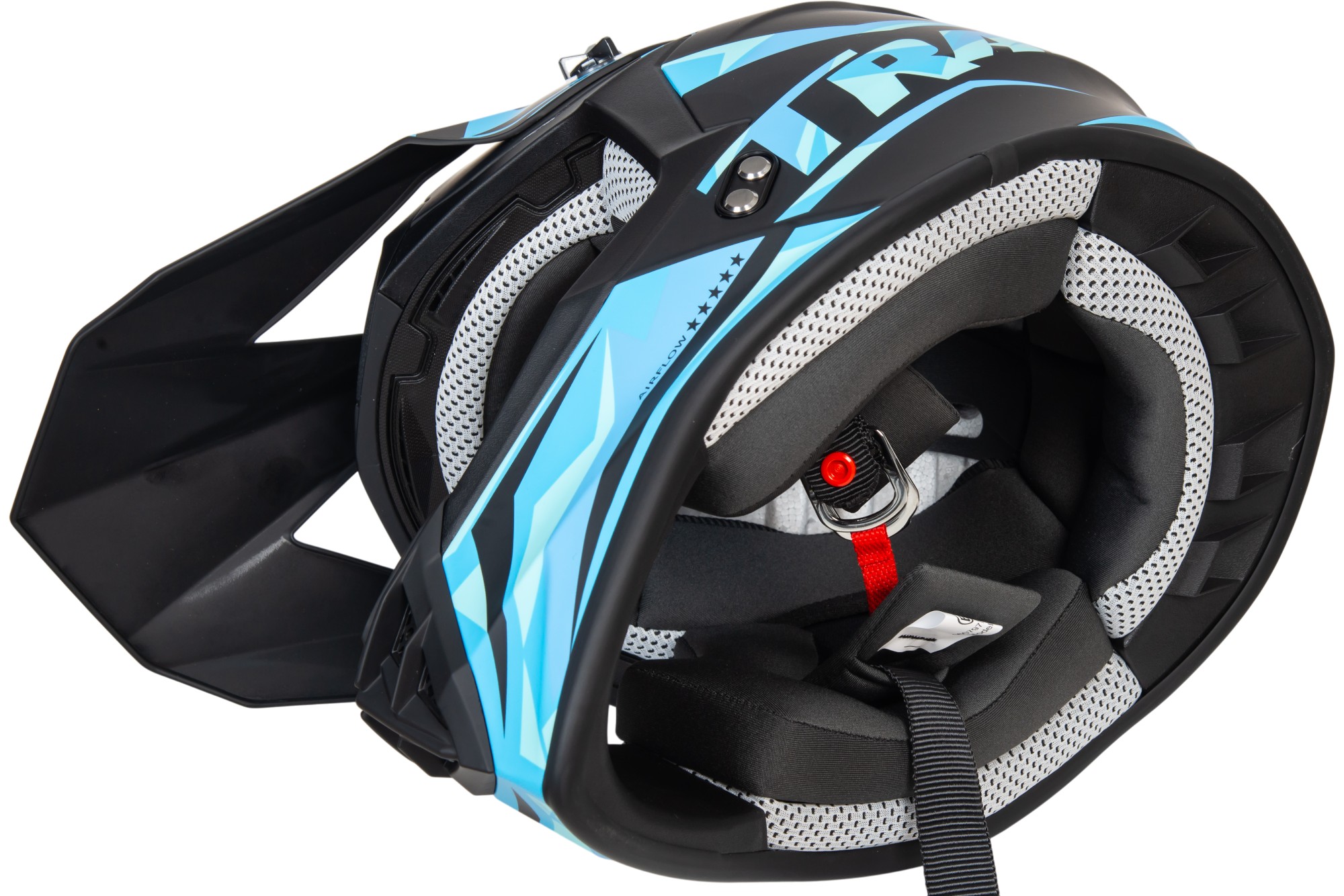 Шлем мото кроссовый GTX 633 №4 (L) BLACK/BLUE