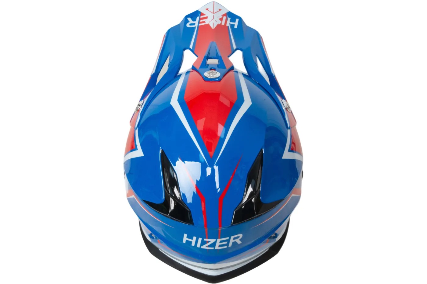 Шлем мото кроссовый HIZER 615 №5 (S)  blue