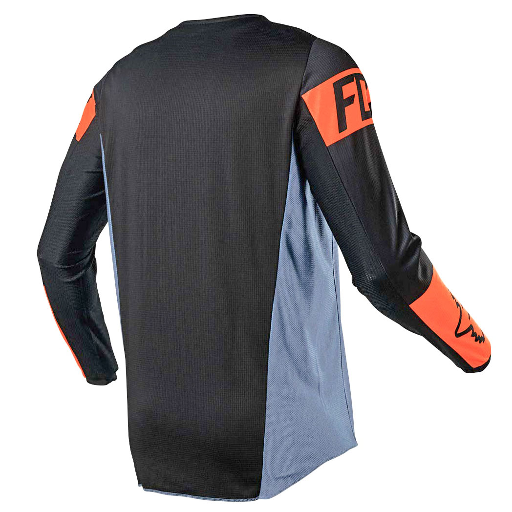 Джерси/футболка для мотокросса (детская) FOX №4 / Grey/Orange (рост 145-155 см)